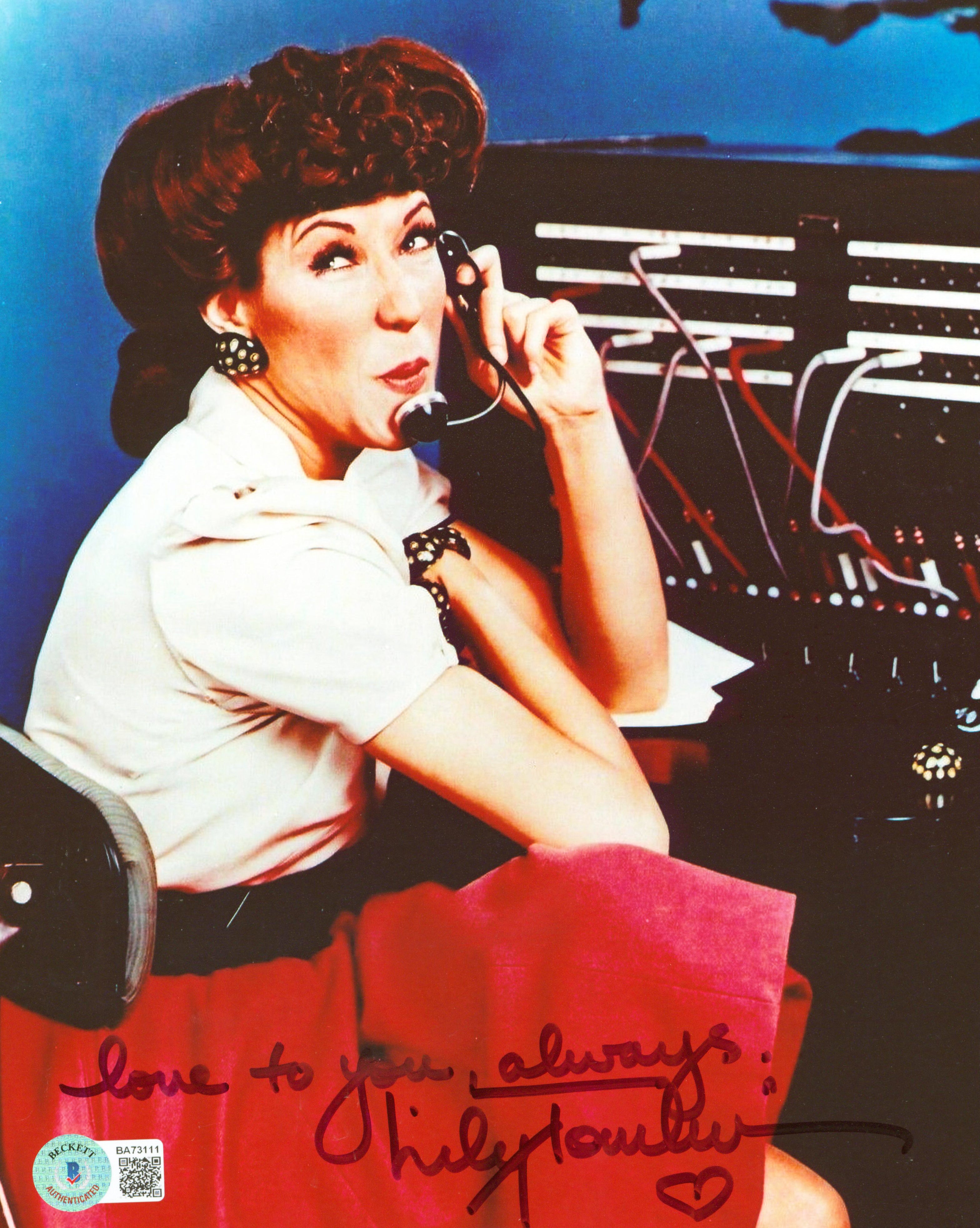 Lily Tomlin Rowan & Martin's Laugh-In "Love" Signed 8x10 Photo BAS #BA73111