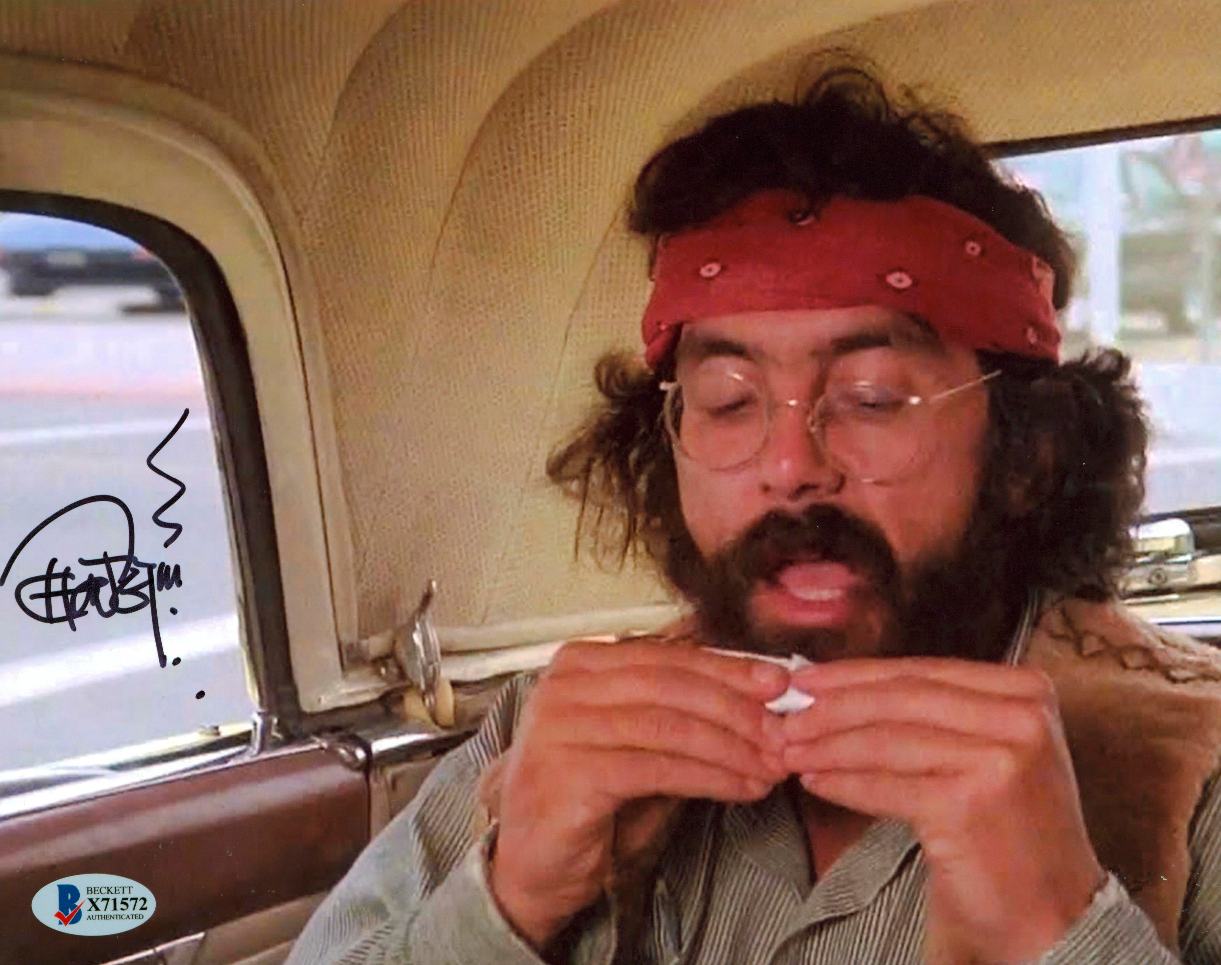 Tommy Chong Cheech & Chong's Up In Smoke Signed 8x10 Horizontal Photo BAS 3