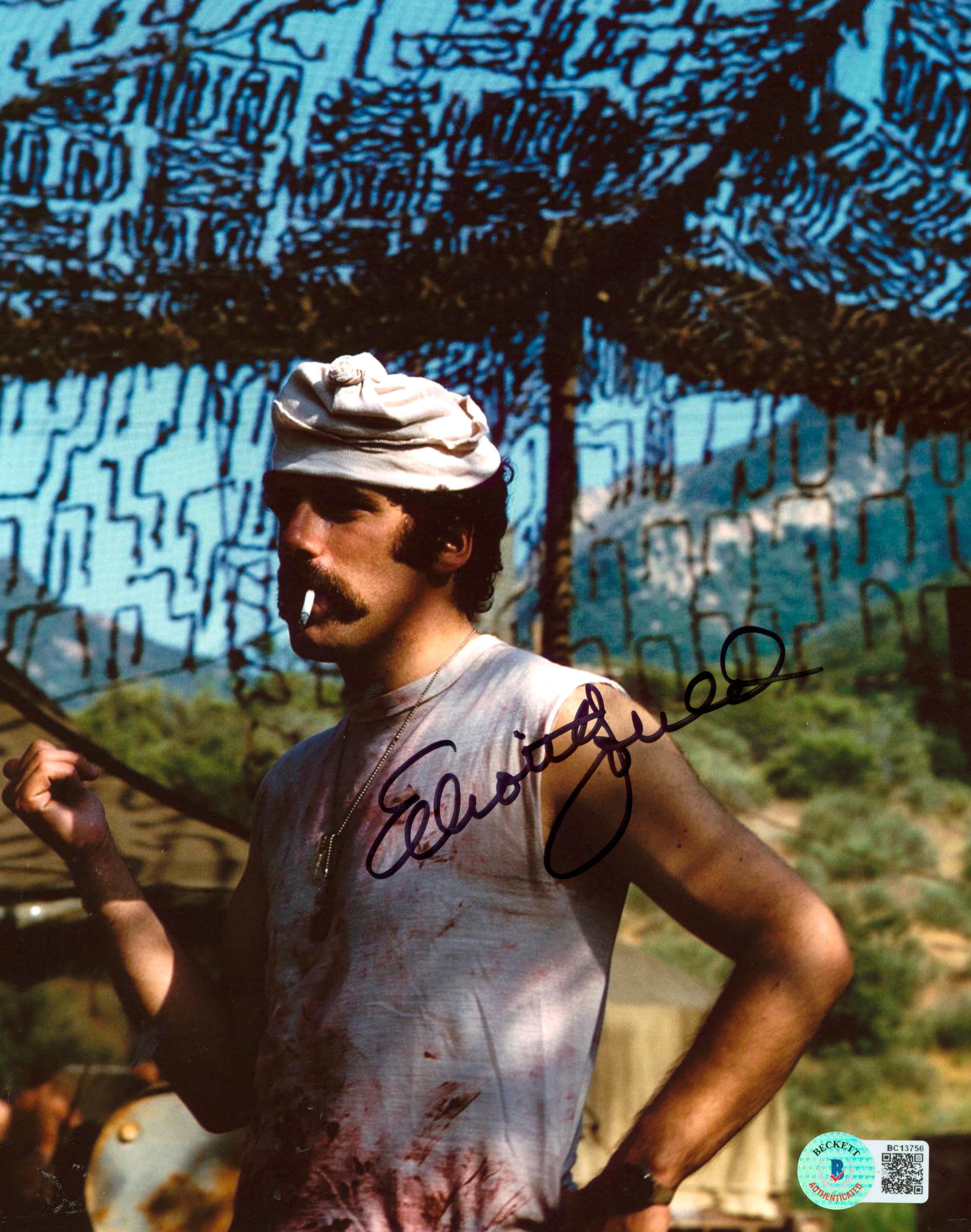 Elliott Gould M*A*S*H Authentic Signed 8x10 Vertical Photo Autographed BAS 2