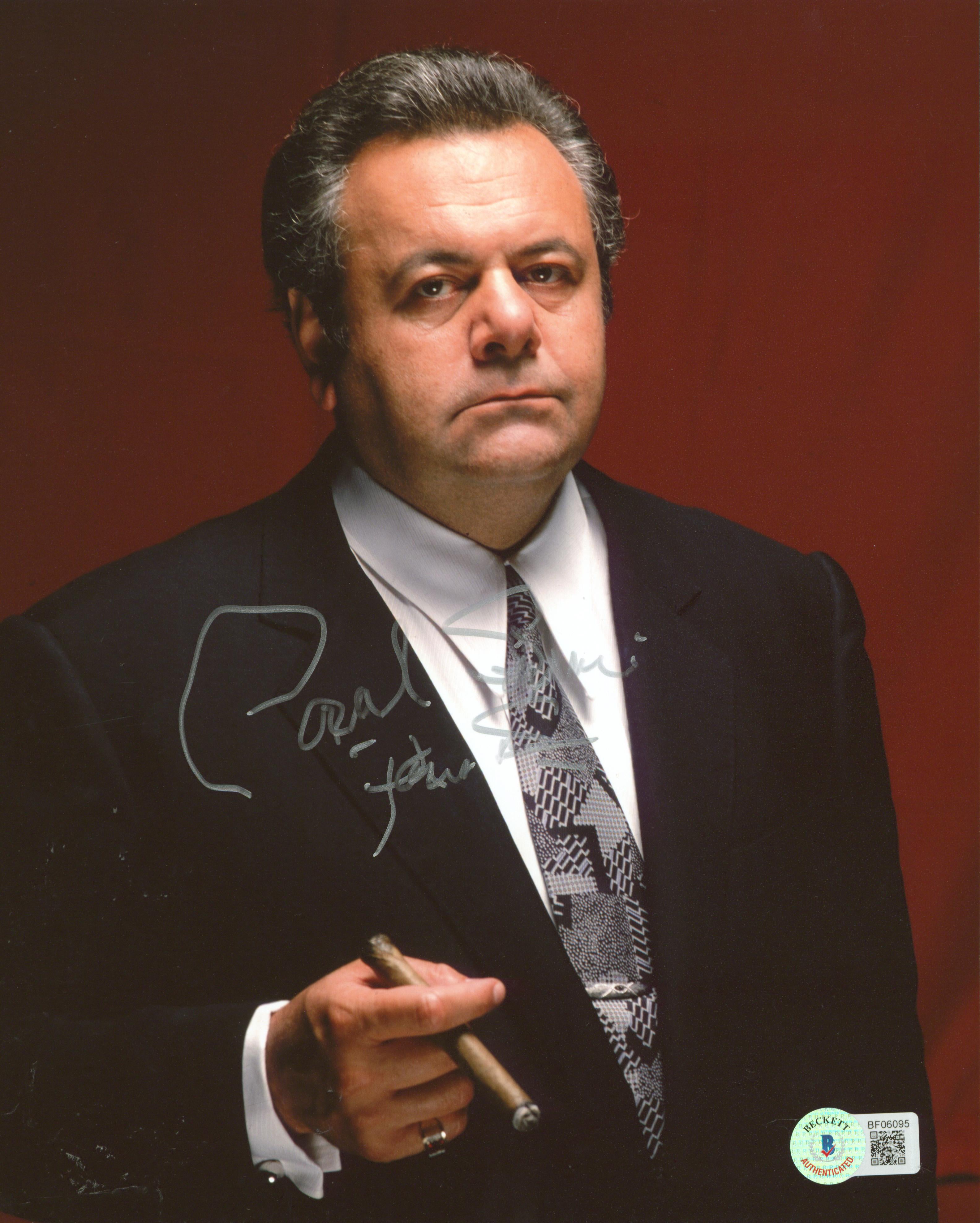 Paul Sorvino Goodfellas "Paulie" Authentic Signed 8x10 Vertical Photo BAS 1