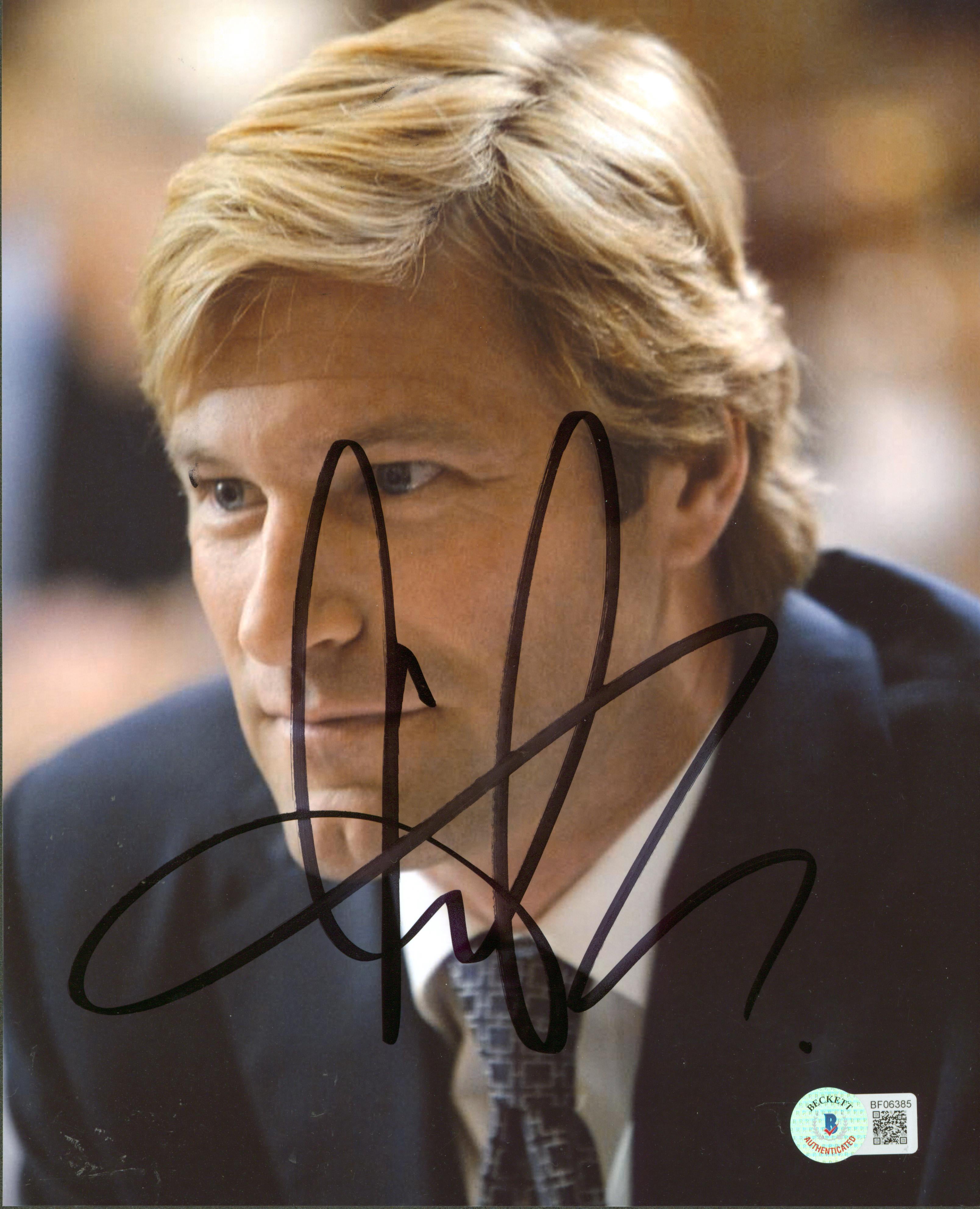 Aaron Eckhart Batman The Dark Knight Rises Signed 8x10 Photo BAS #BF06385