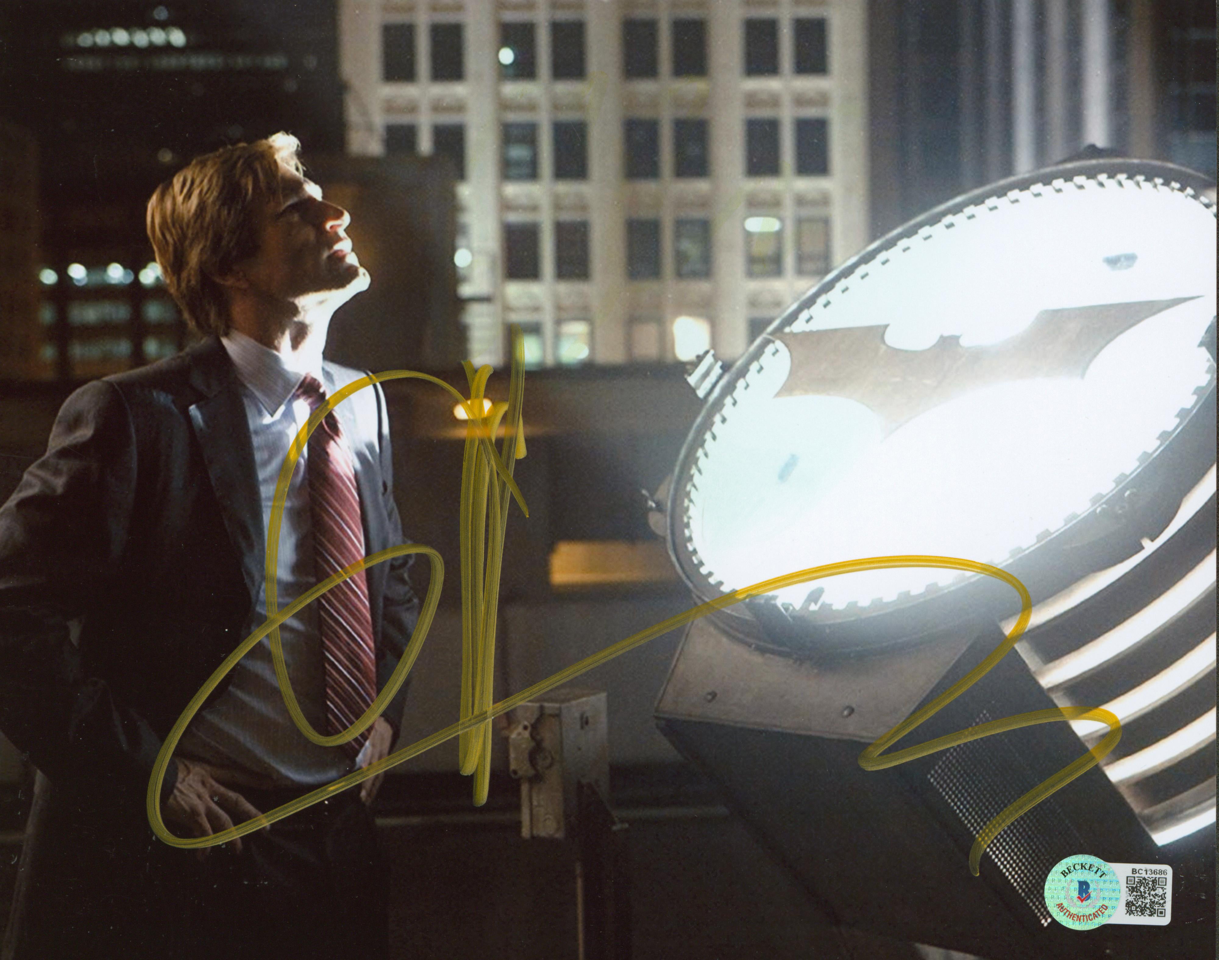Aaron Eckhart Batman The Dark Knight Authentic Signed 8x10 Photo BAS #BC13686