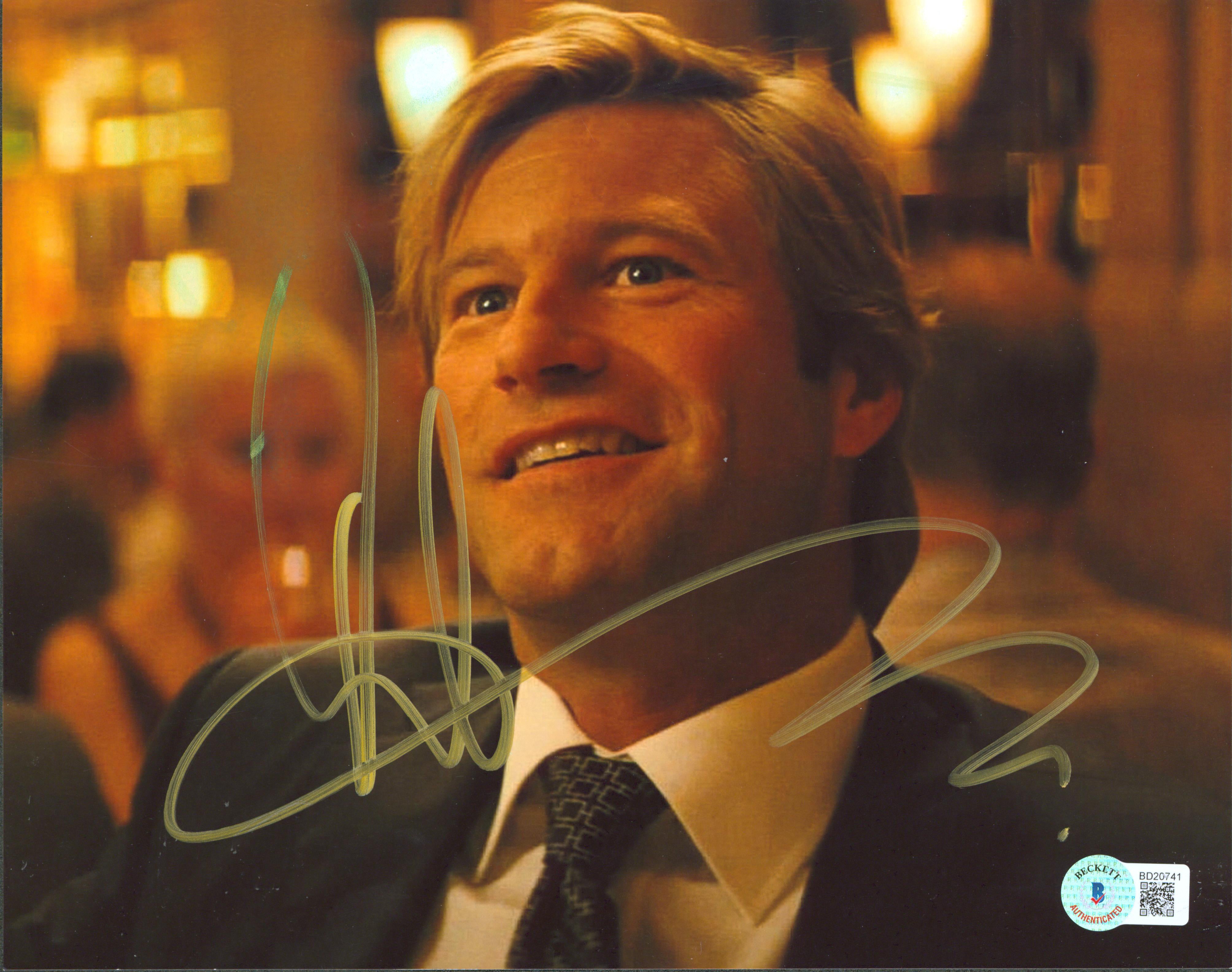 Aaron Eckhart Batman The Dark Knight Rises Signed 8x10 Photo BAS #BD20741