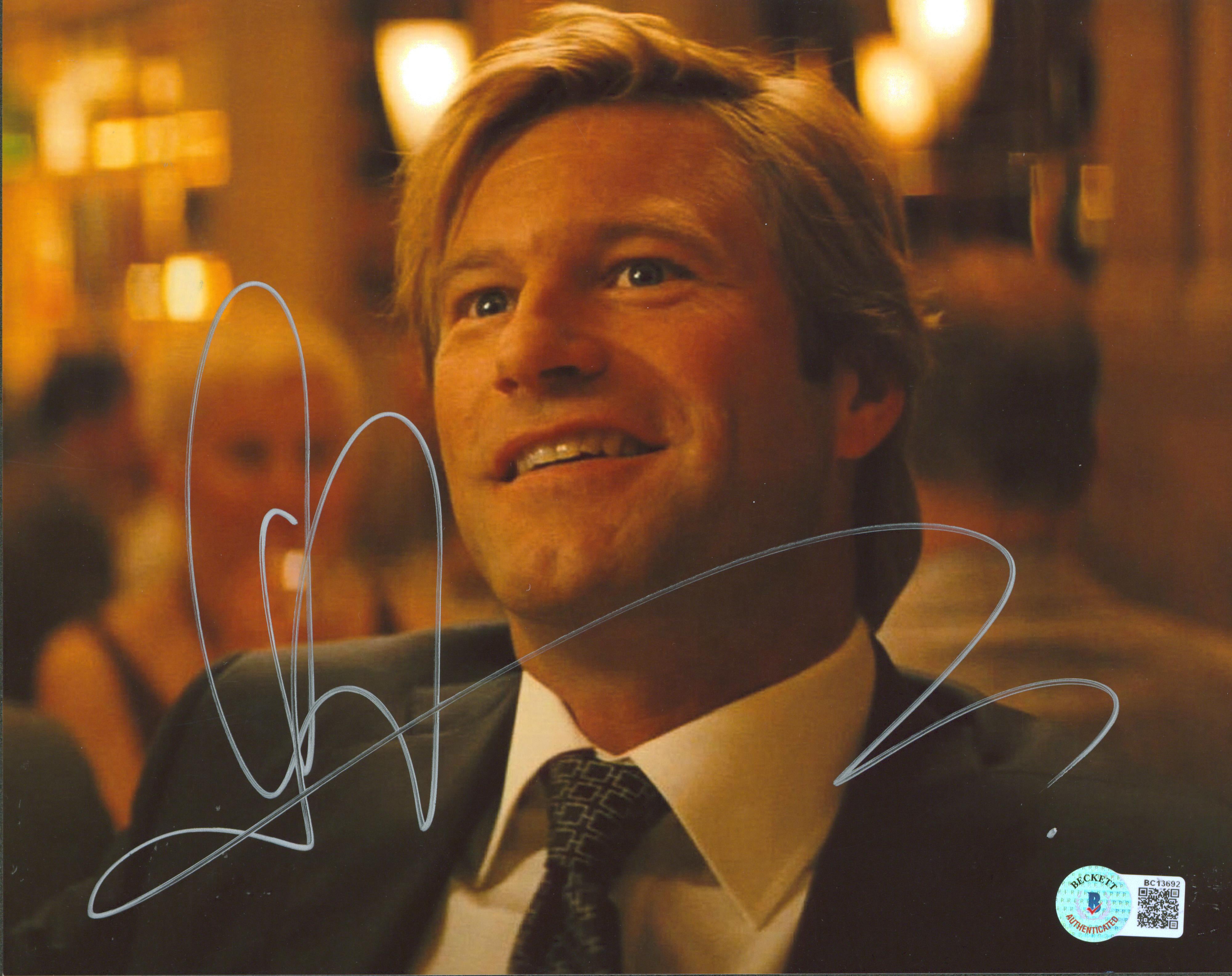 Aaron Eckhart Batman The Dark Knight Rises Signed 8x10 Photo BAS #BC13692