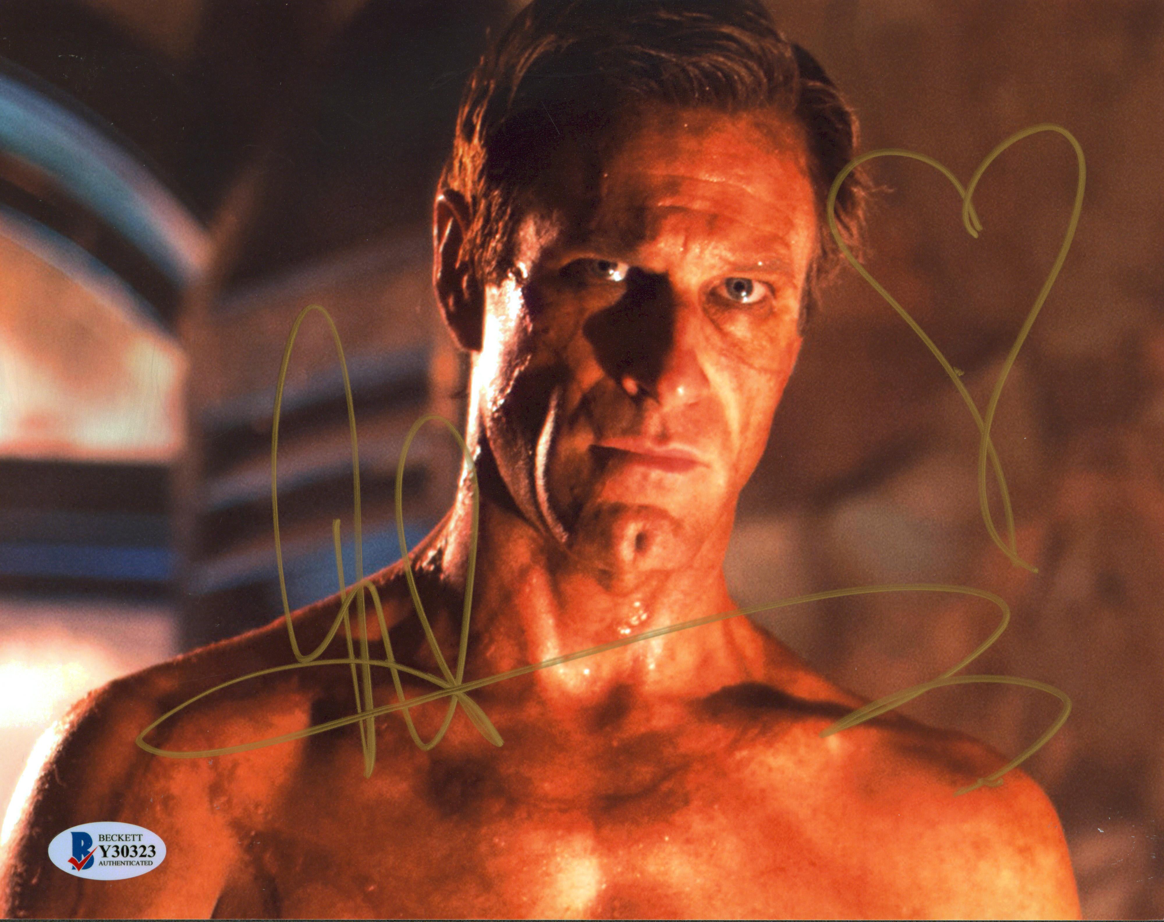 Aaron Eckhart Batman The Dark Knight Rises Signed 8x10 Photo BAS #Y30323