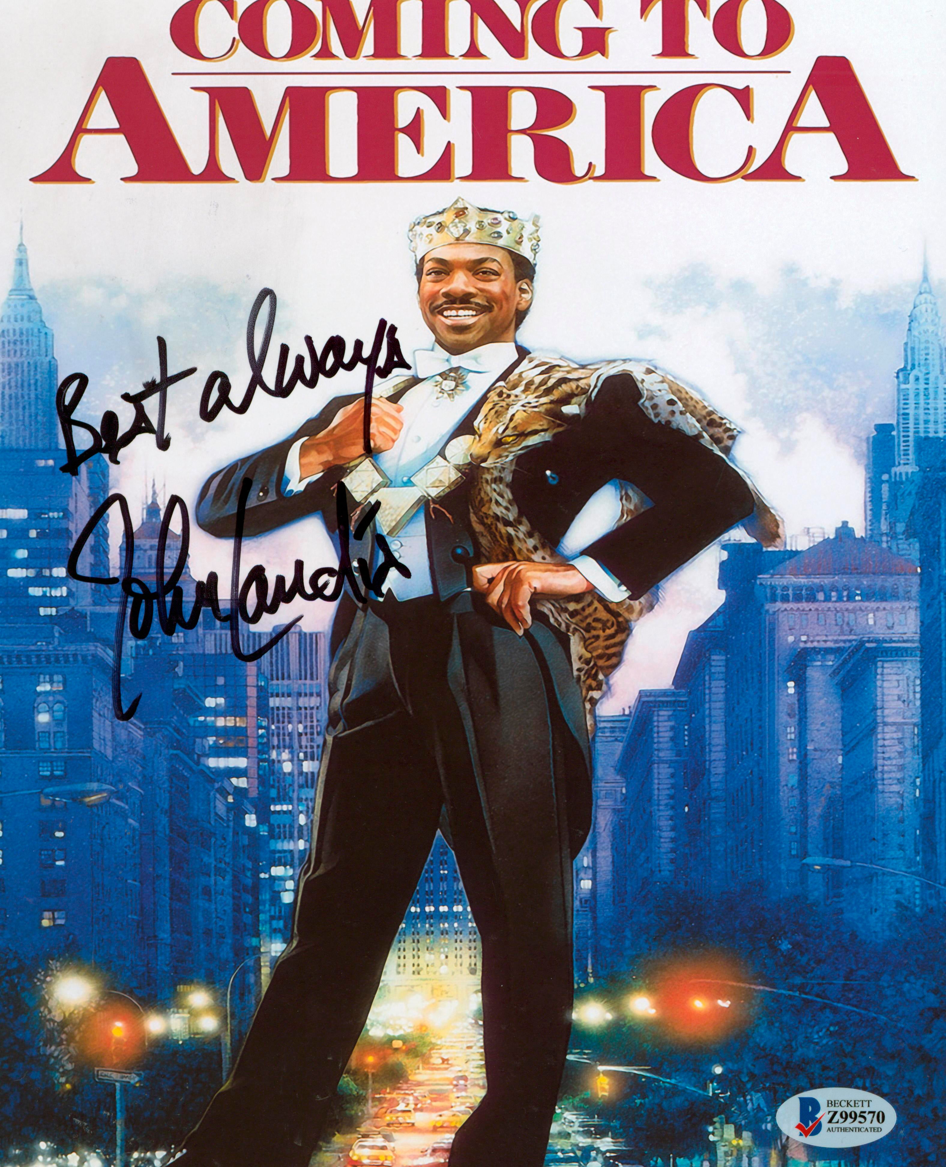John Landis Coming to America "Best Always" Signed 8x10 Photo BAS #Z99570
