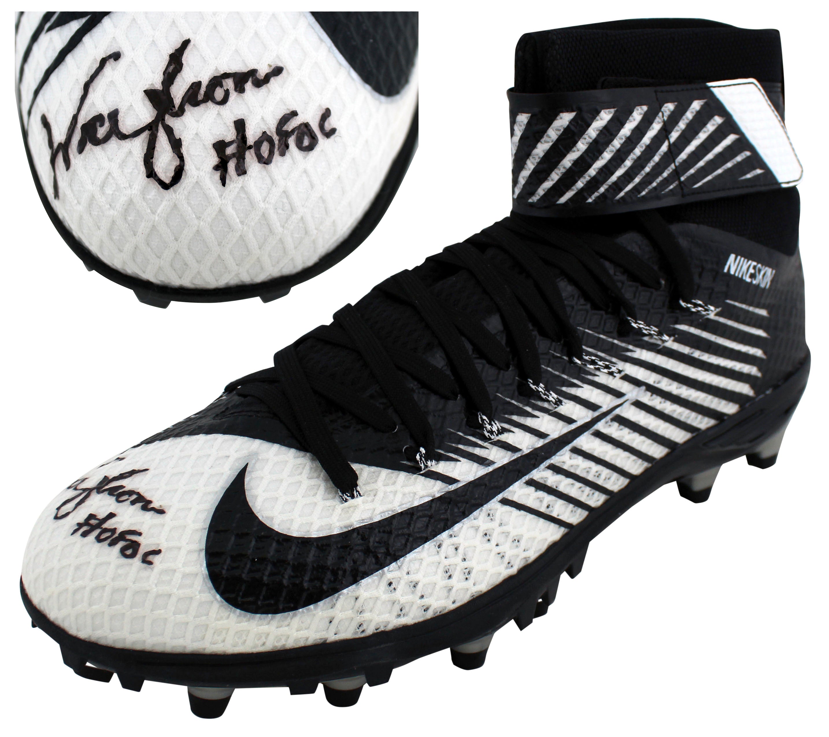 Oilers Warren Moon "HOF 06" Authentic Signed Nike Lunarbeast BAS Witnessed