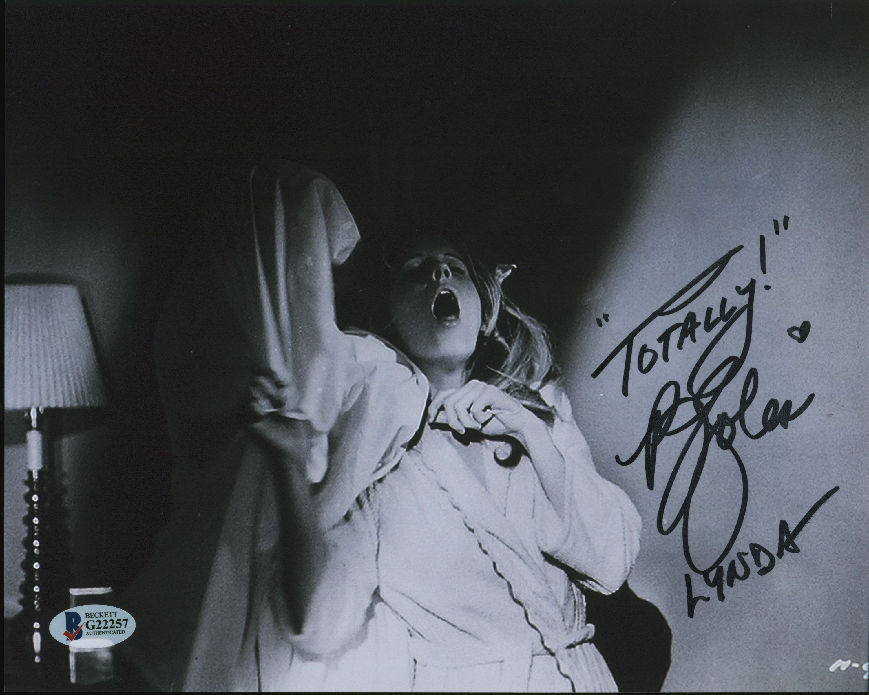 P.J. Soles Halloween "Totally! Lynda" Authentic Signed 8x10 Photo BAS #G22257