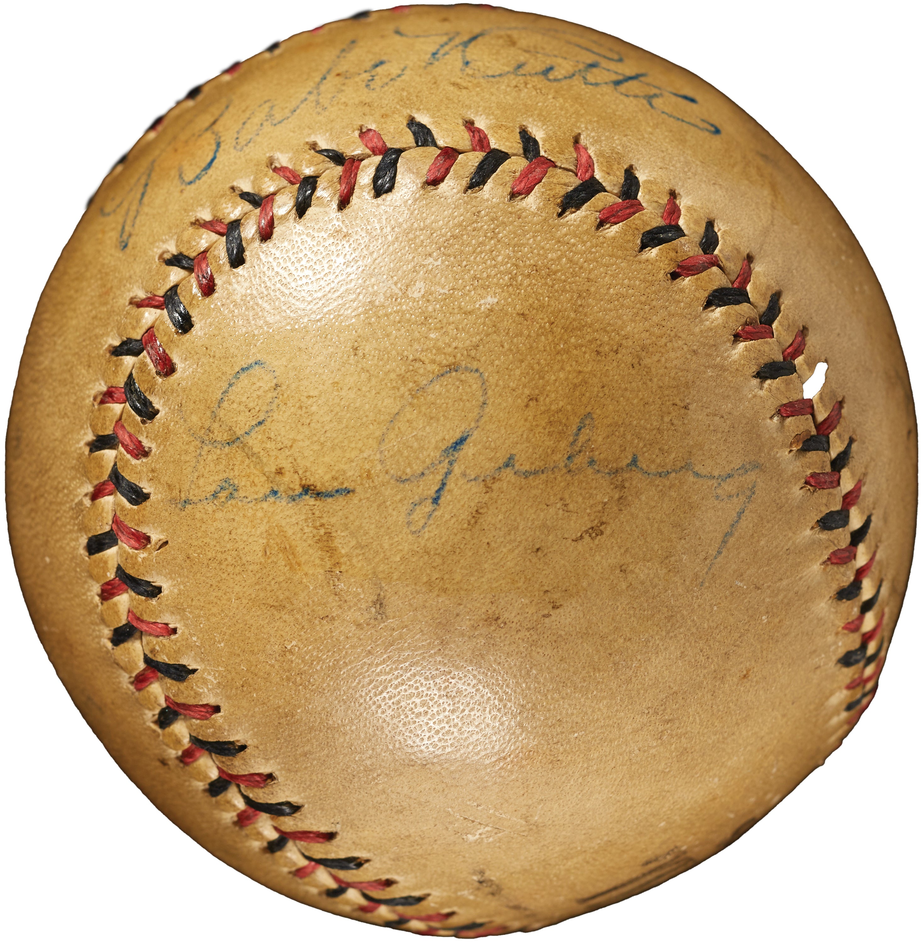 Yankees Babe Ruth & Lou Gehrig Signed Goldsmith & Sons Baseball JSA #Y96031