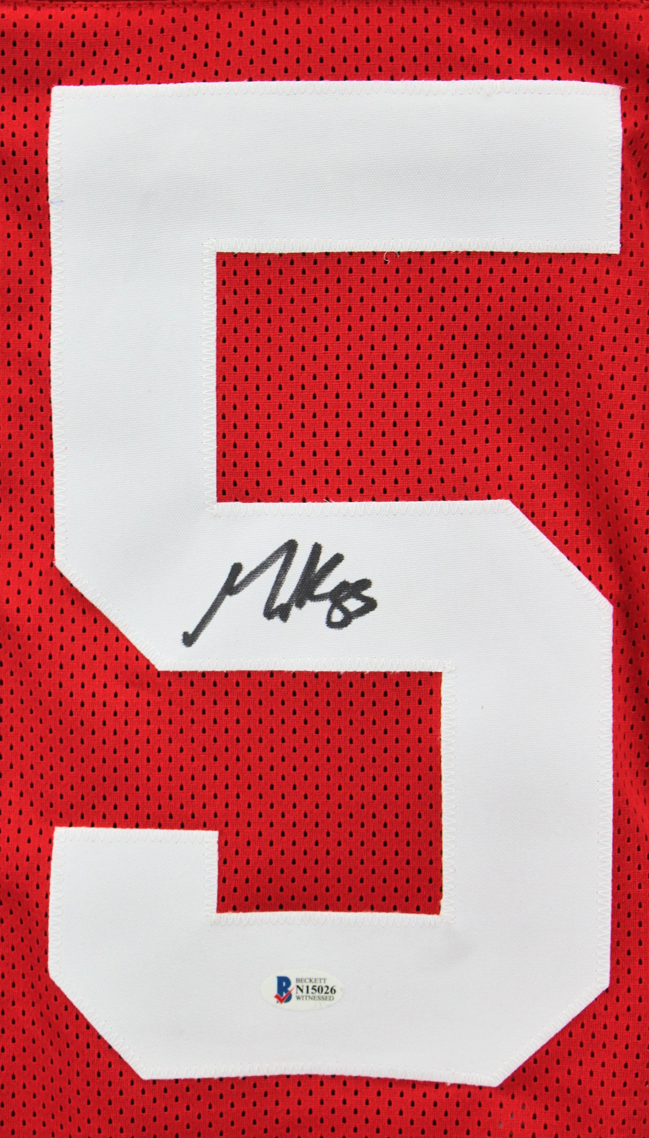 49ers George Kittle Authentic Signed Red Framed Jersey Autographed BAS Witnessed