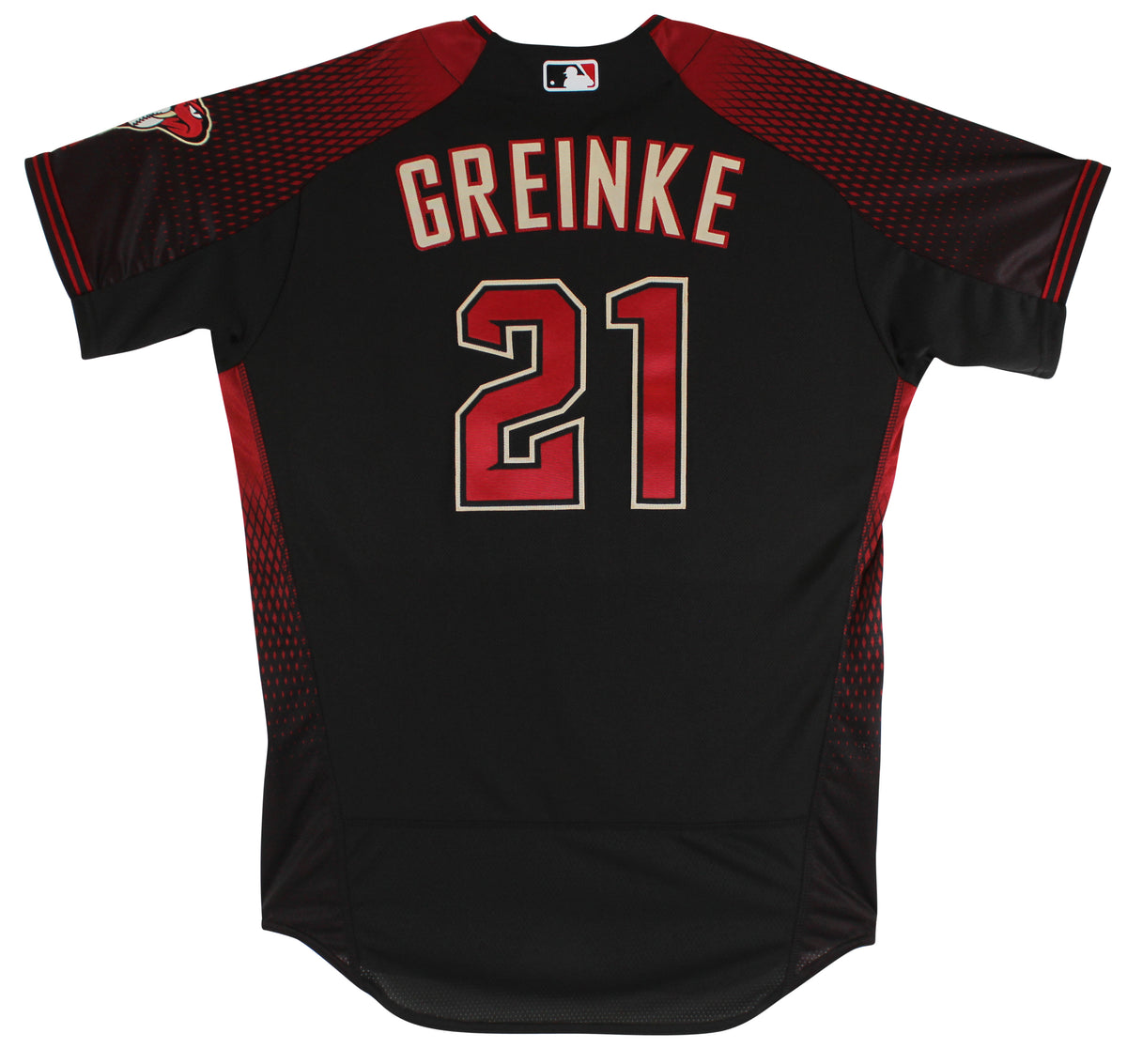 D-Backs Zack Greinke 9/27/17 Game Worn Black Majestic Flexbase Jersey MLB Holo