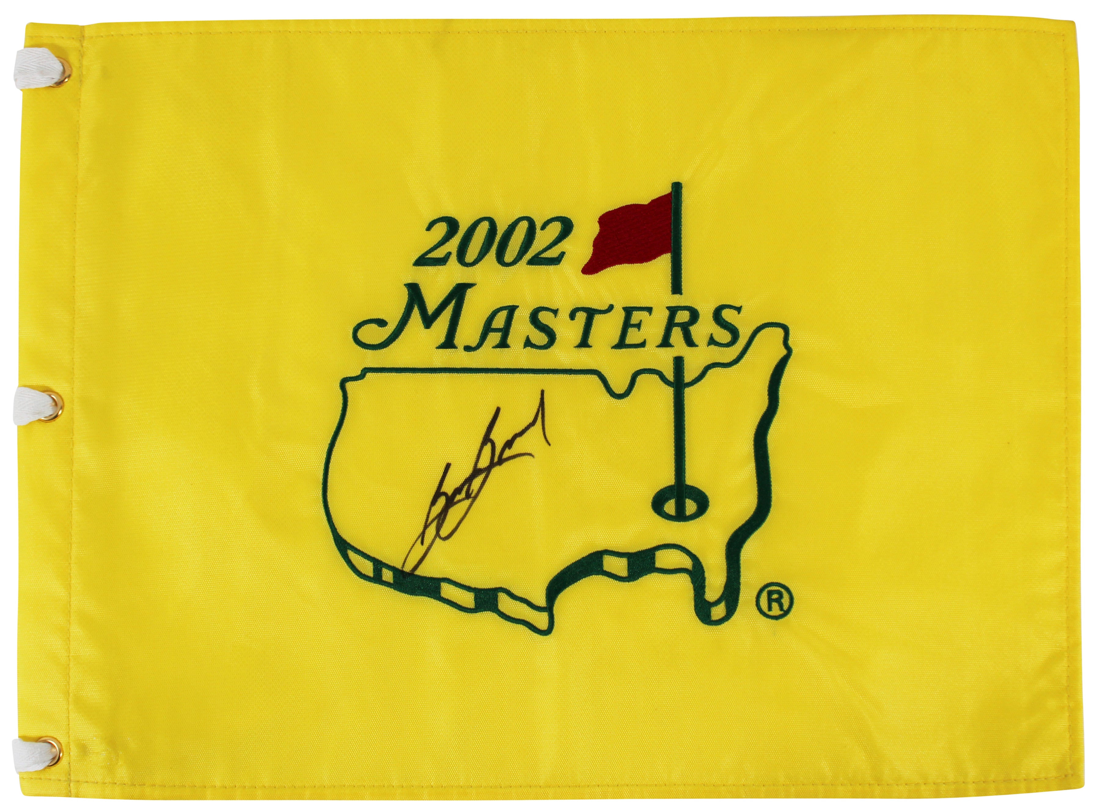 Sam Snead Authentic Signed 2002 Masters Pin Flag Autographed BAS #AD38995