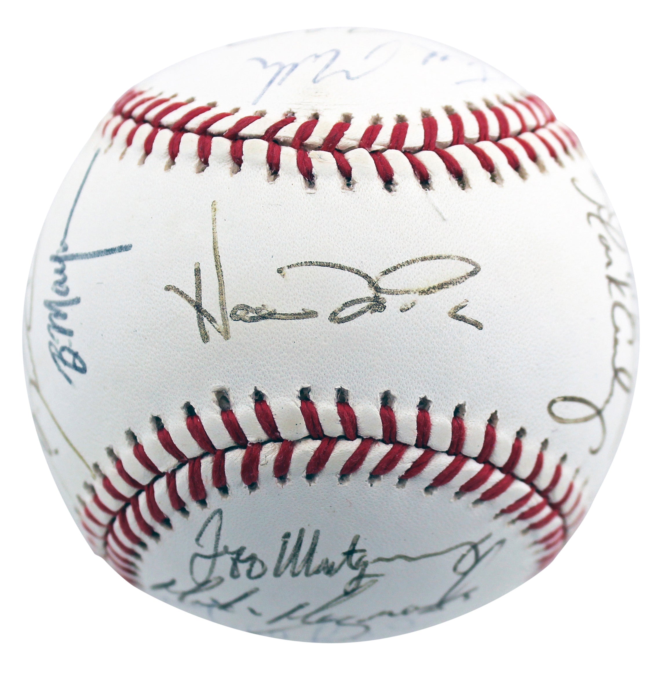 1992 Royals (22) McRae, Jefferies, Joyner +19 Signed Oal Baseball BAS #AB92991