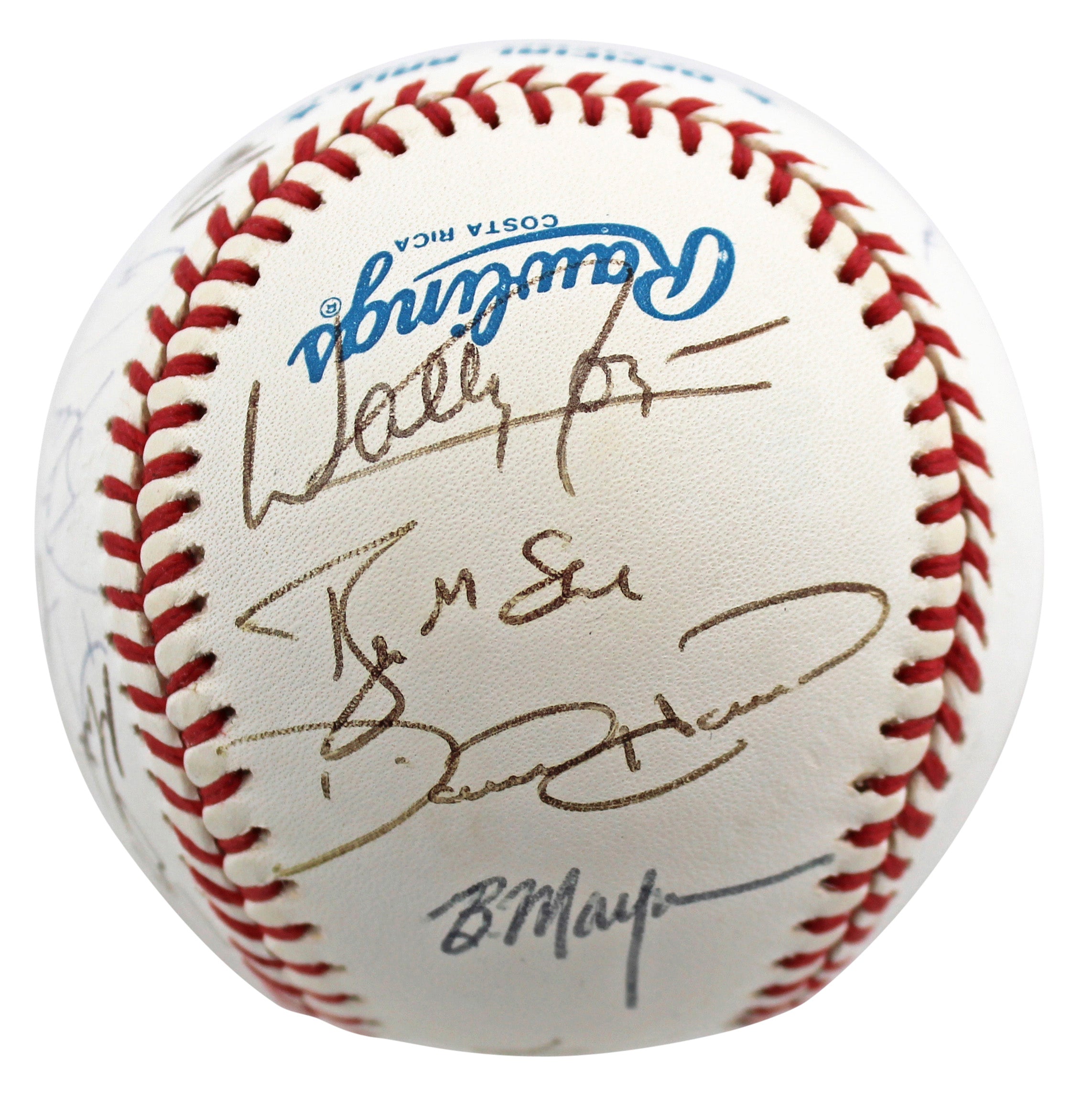 1992 Royals (22) McRae, Jefferies, Joyner +19 Signed Oal Baseball BAS #AB92991