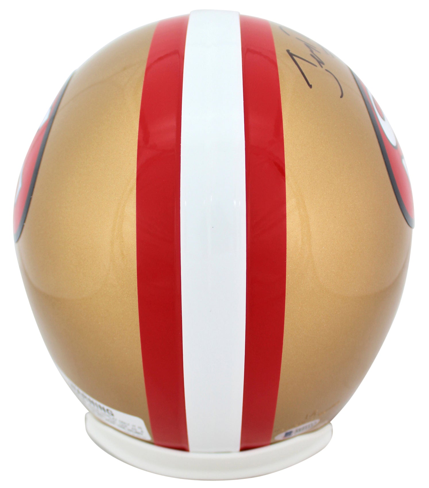 49ers Jerry Rice #80 Authentic Signed Full Size Rep Helmet BAS Witnessed