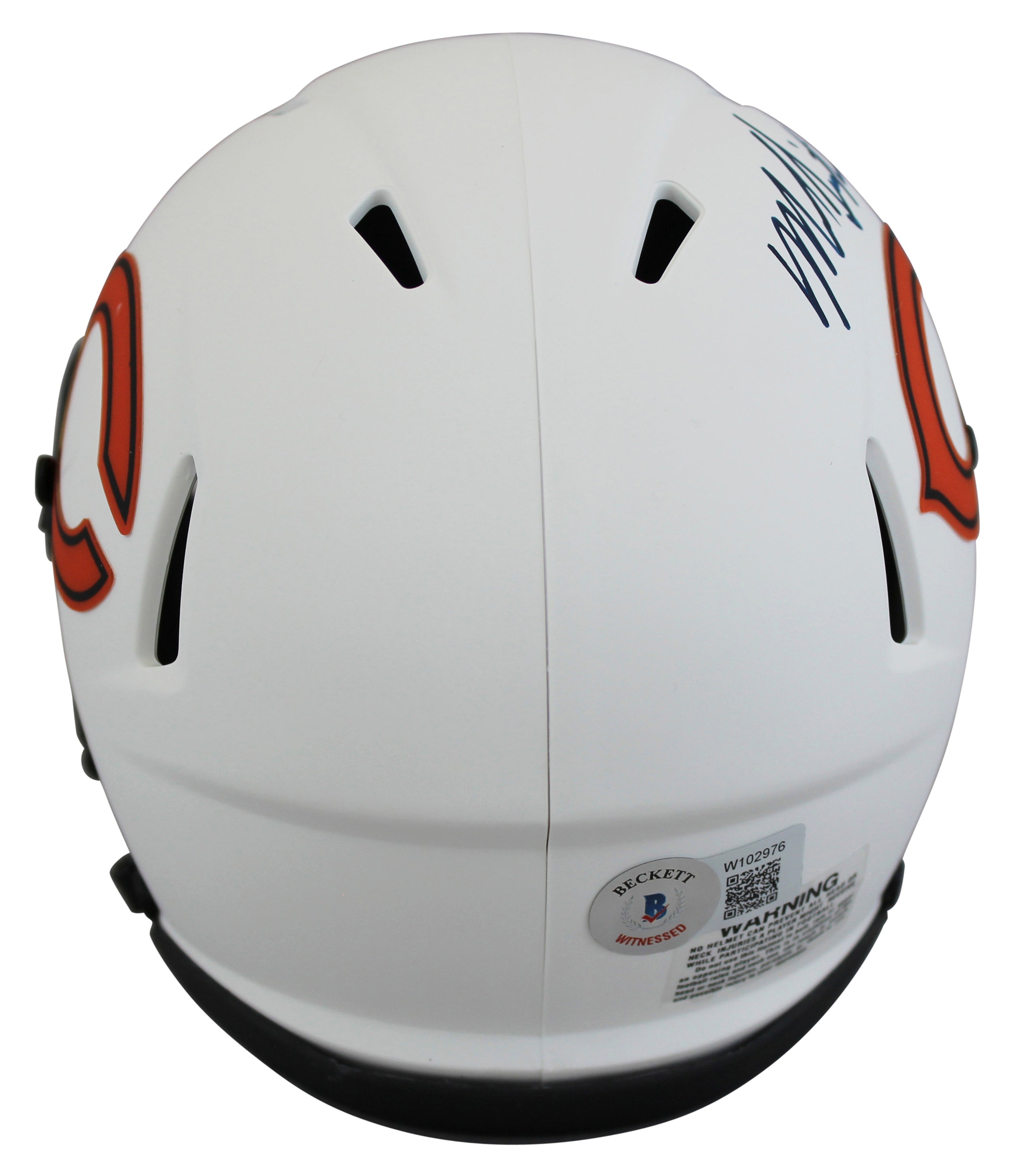 Bears Mike Singletary "HOF 98" Authentic Signed Lunar Speed Mini Helmet BAS Wit