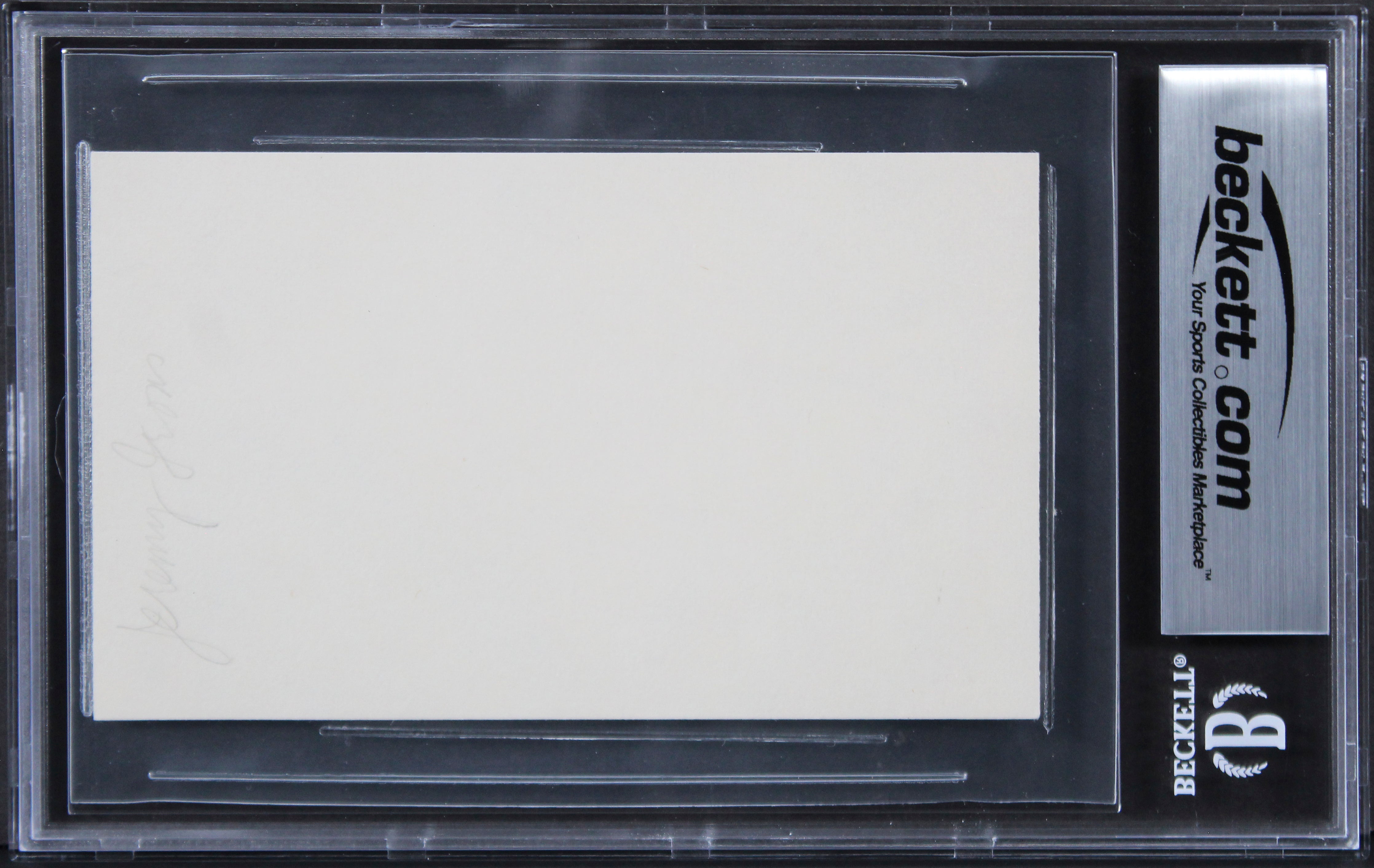 Jeremy Irons Dead Ringers Authentic Signed 3x5 Index Card BAS Slabbed