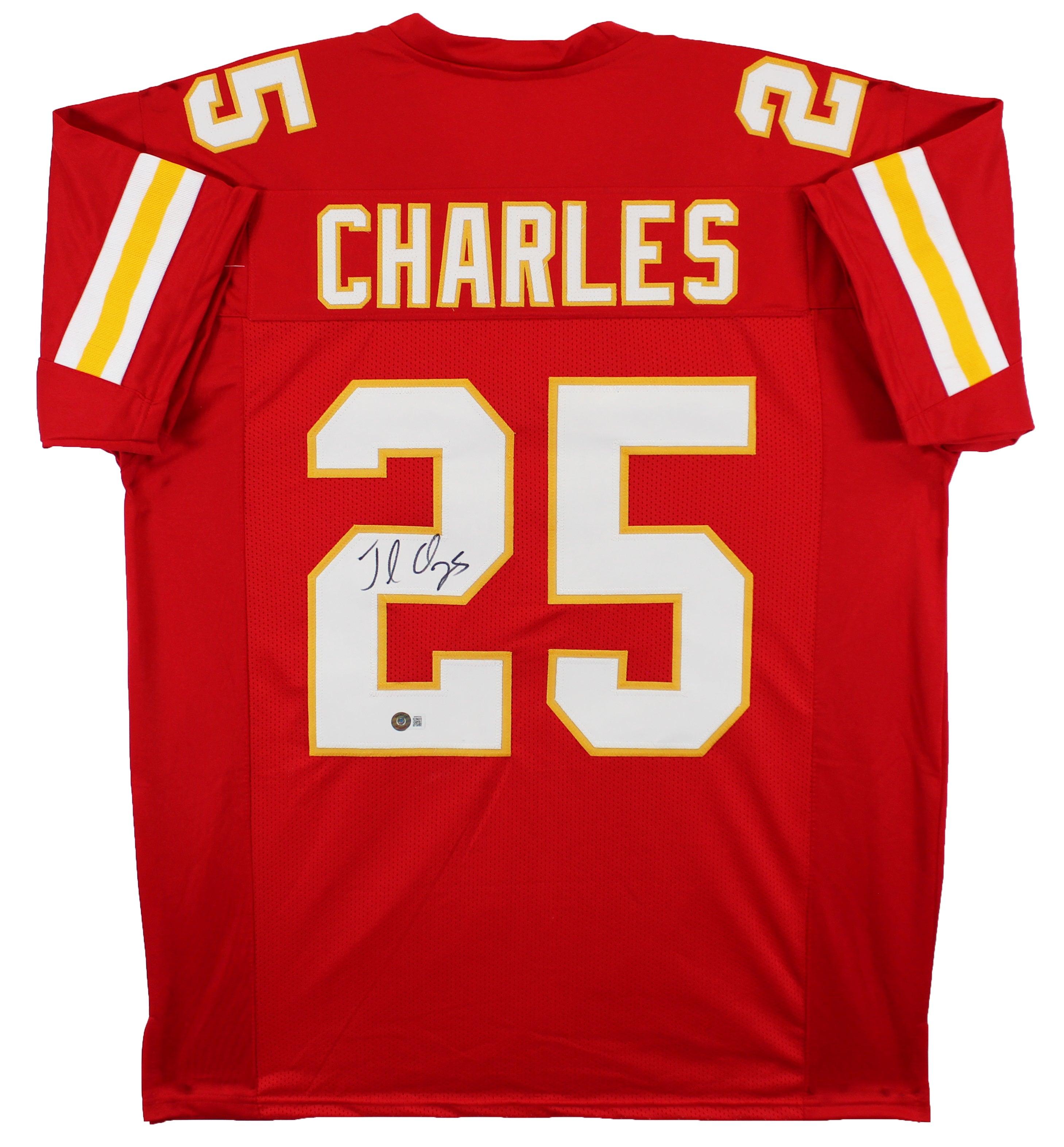 Jamaal Charles Authentic Signed Red Pro Style Jersey BAS Witnessed