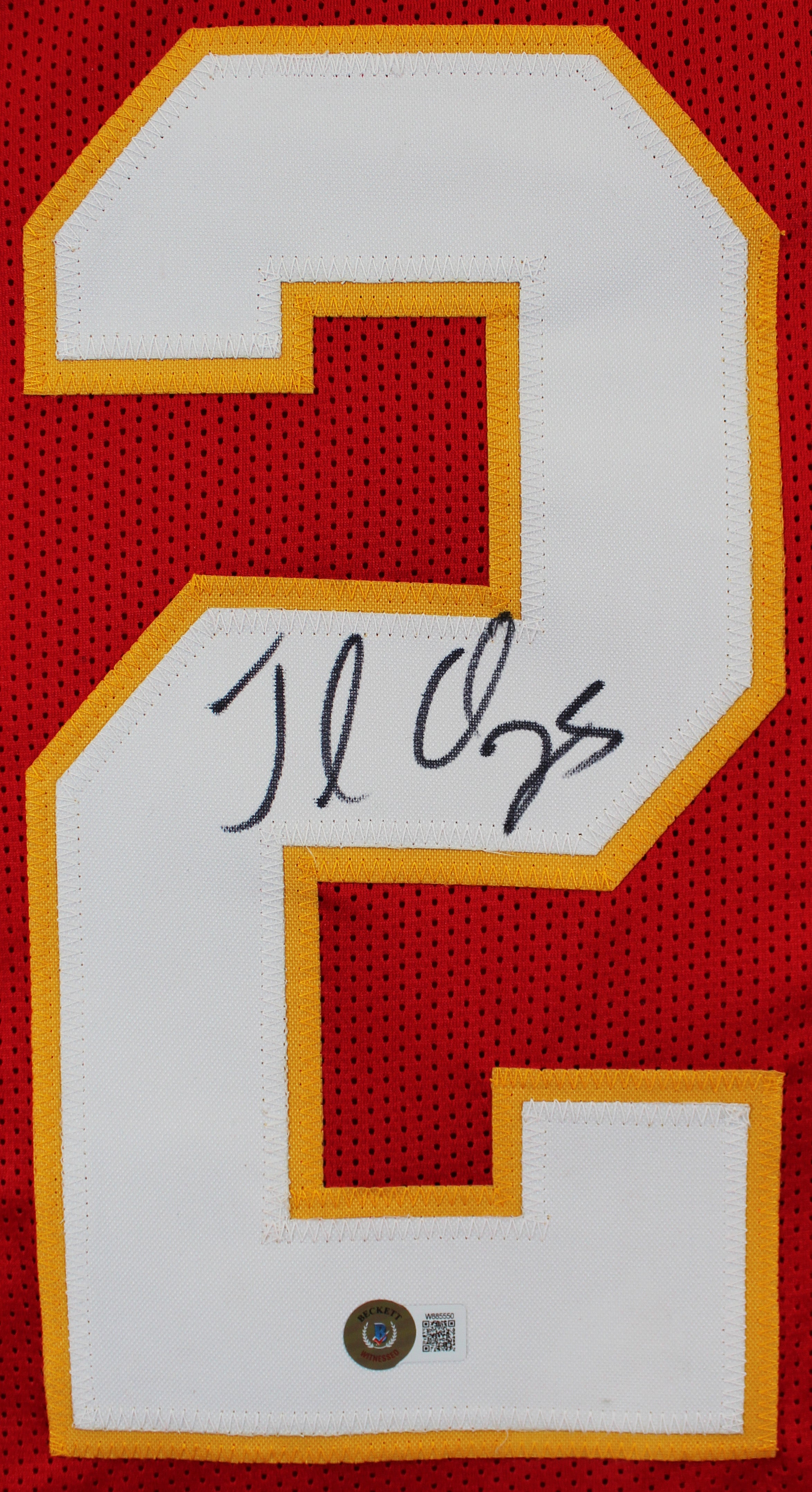 Jamaal Charles Authentic Signed Red Pro Style Jersey BAS Witnessed