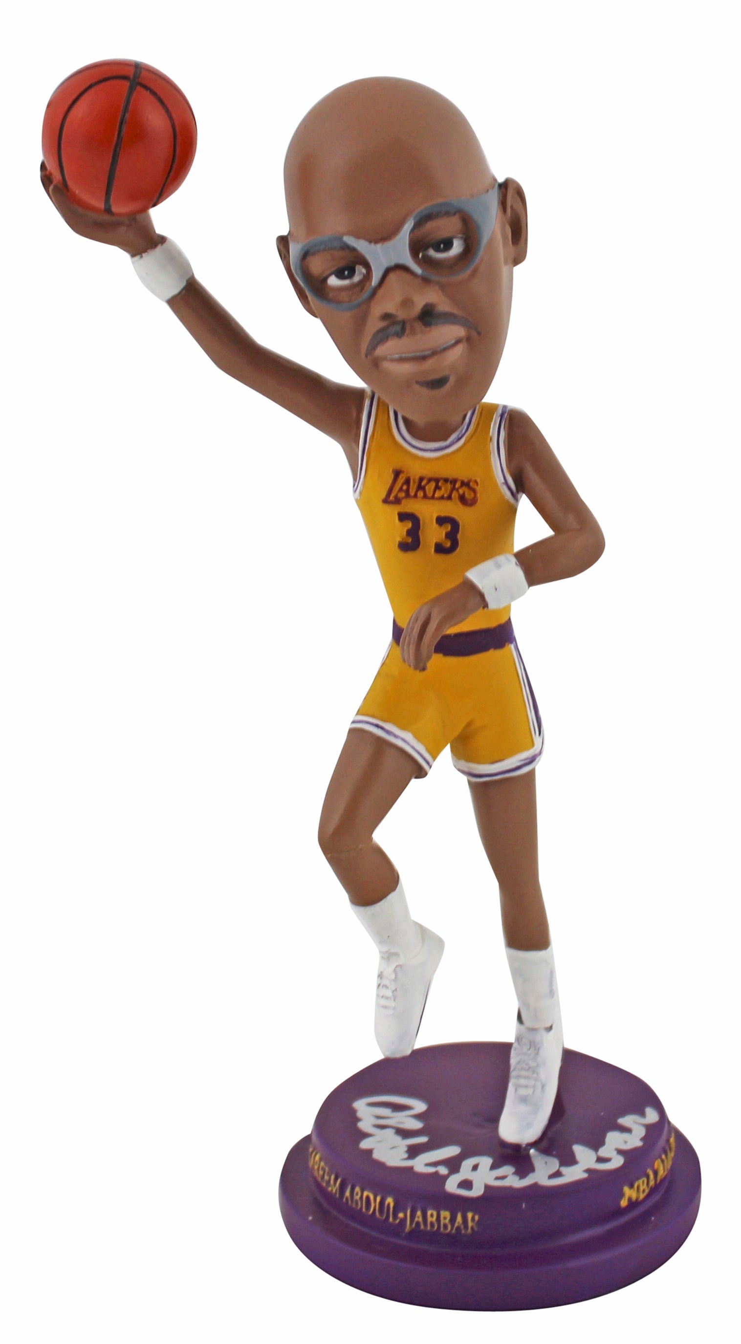 Lakers Kareem Abdul-Jabbar Authentic Signed Bobblehead Autographed BAS #BN06112