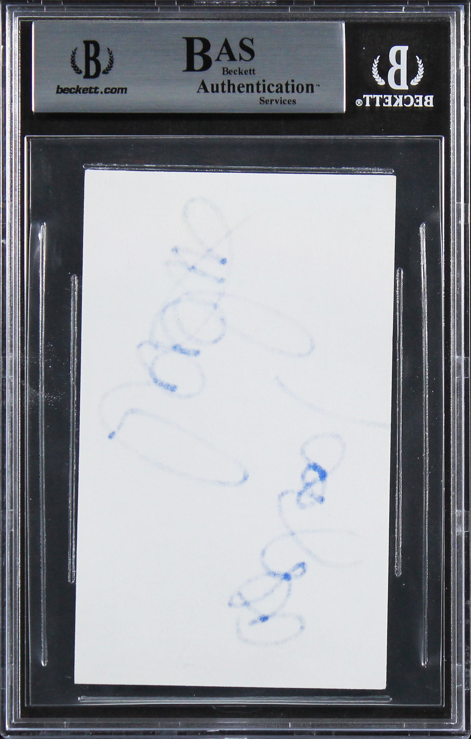 Coolio Dangerous Minds Authentic Signed 3x5 Index Card Autographed BAS Slabbed