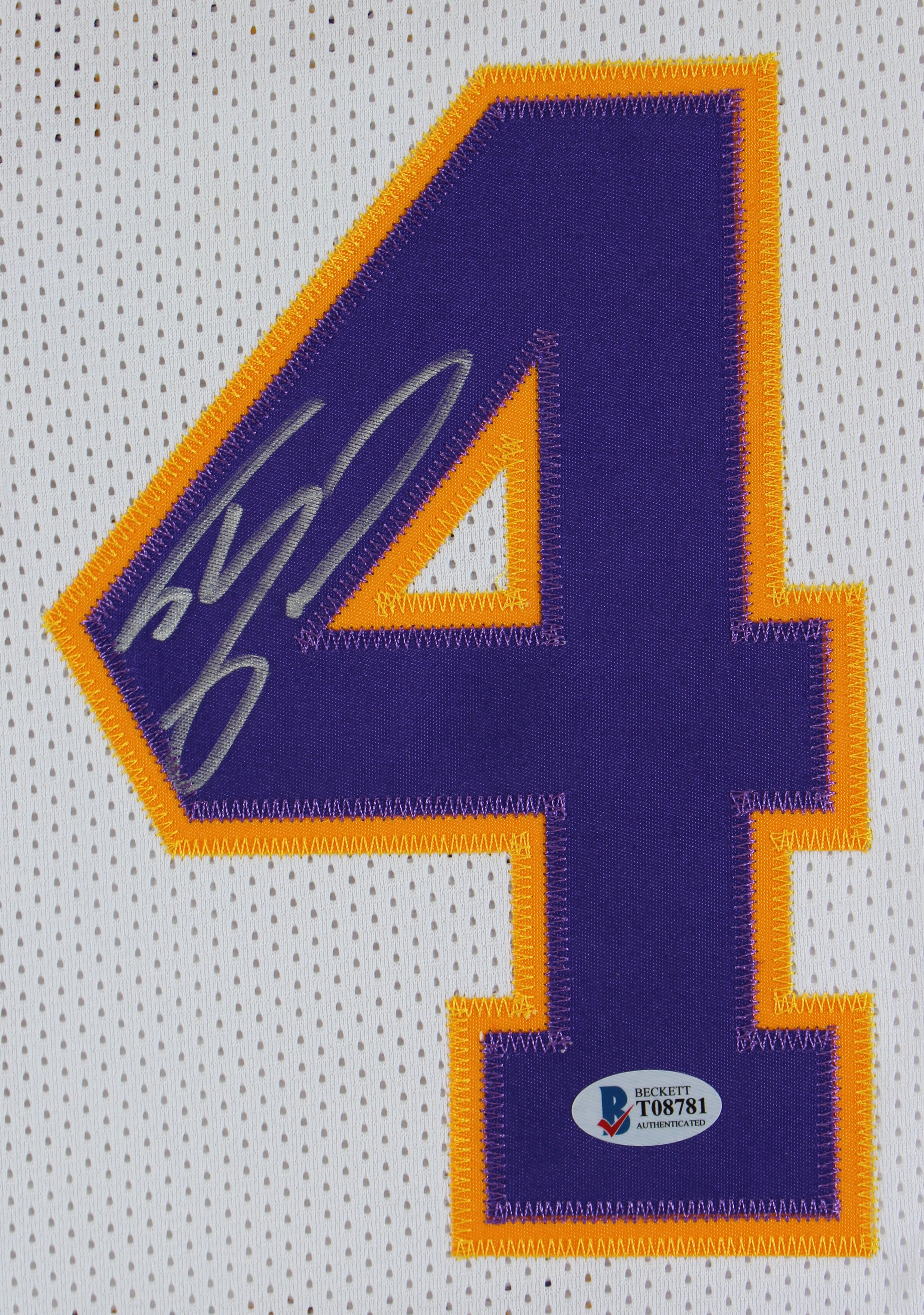 Shaquille O'Neal Authentic Signed White Pro Style Jersey Autographed BAS