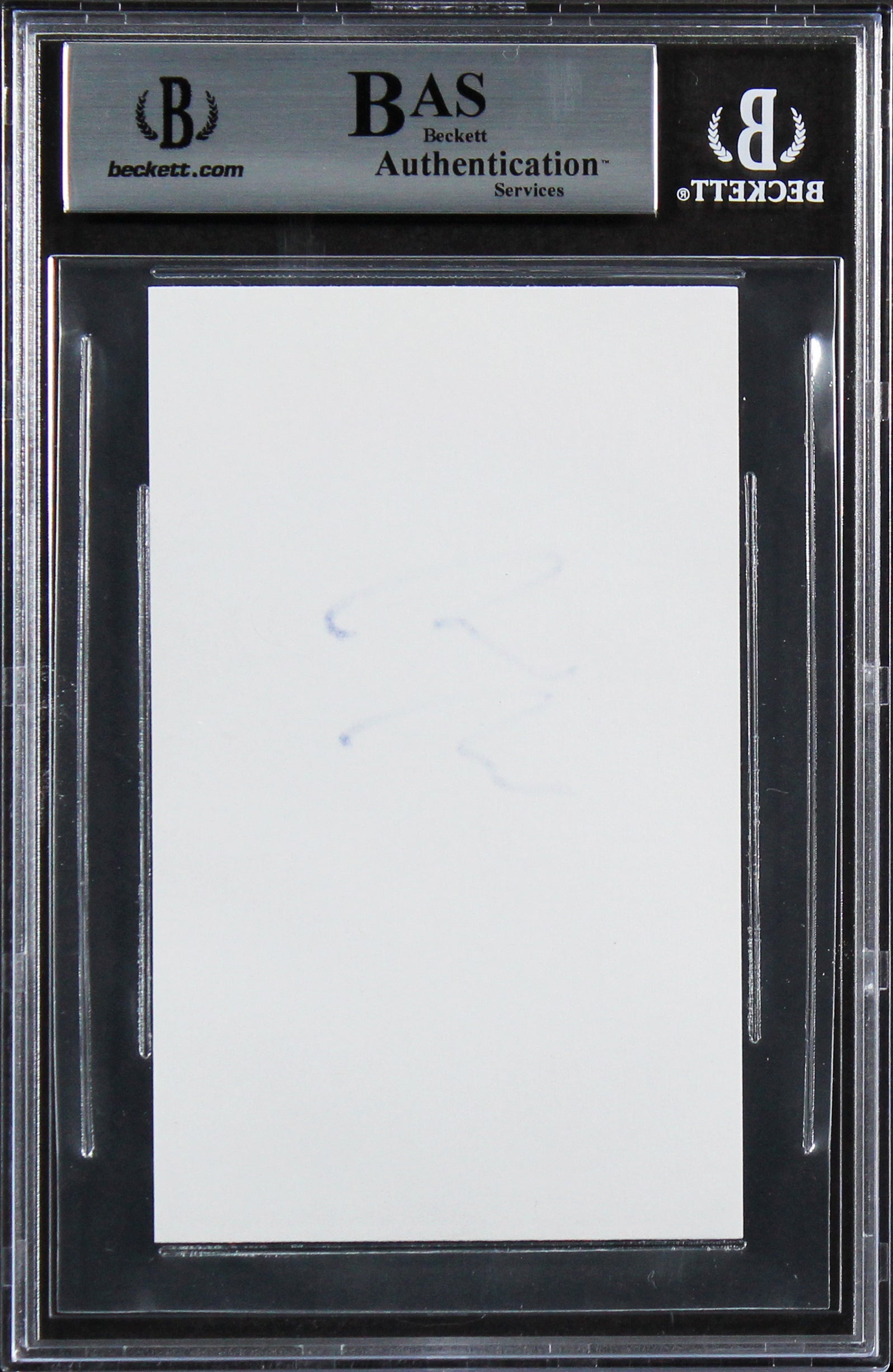 George Clooney Ocean's 11 Authentic Signed 3x5 Index Card Autographed BAS Slab