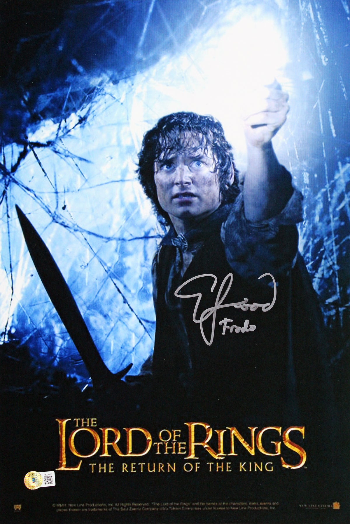 Elijah Wood LOTR The Return of the King "Frodo" Signed 12x18 Photo BAS #W774676