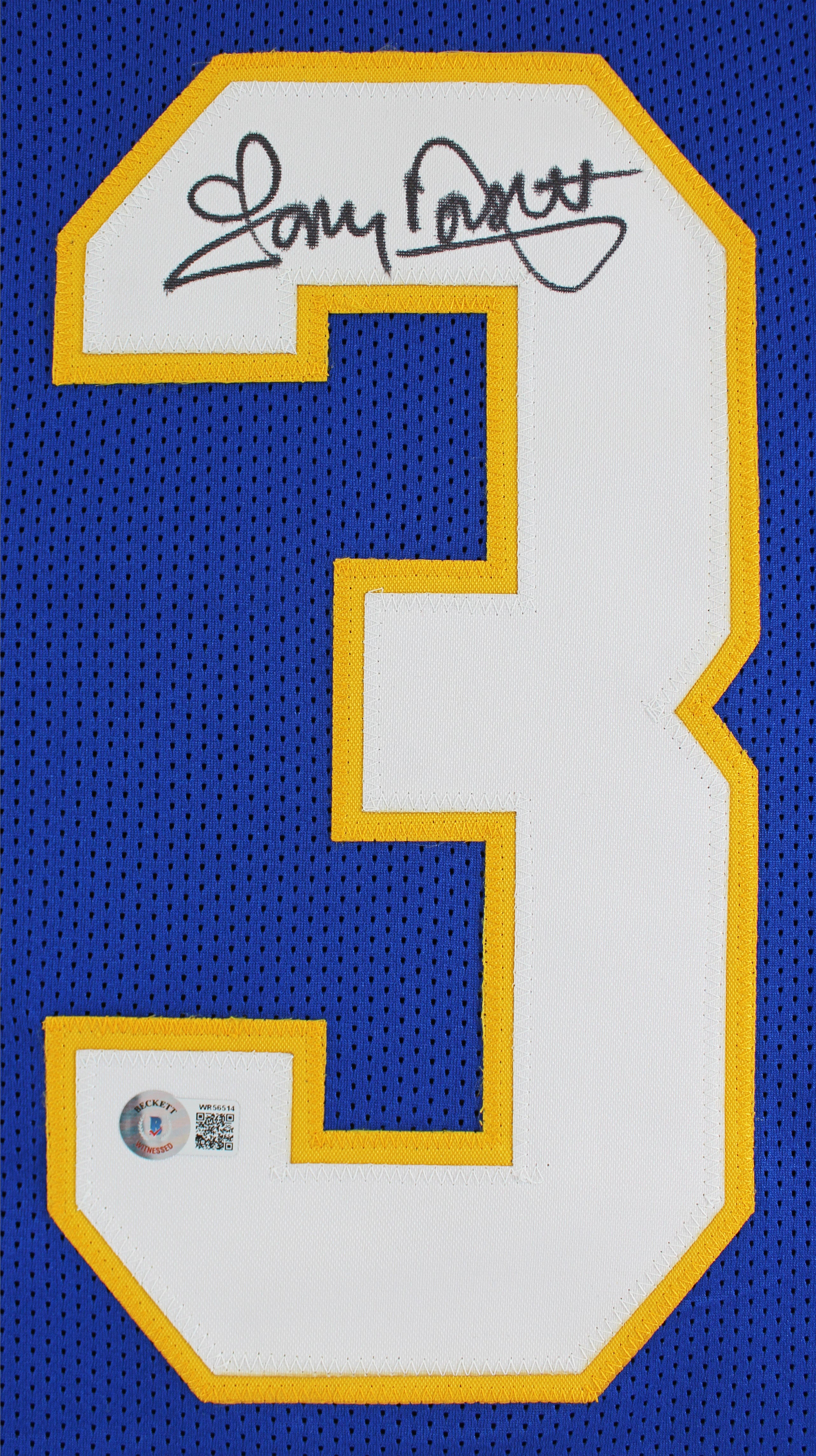 Pittsburgh Tony Dorsett Authentic Signed Blue Pro Style Jersey BAS Witnessed