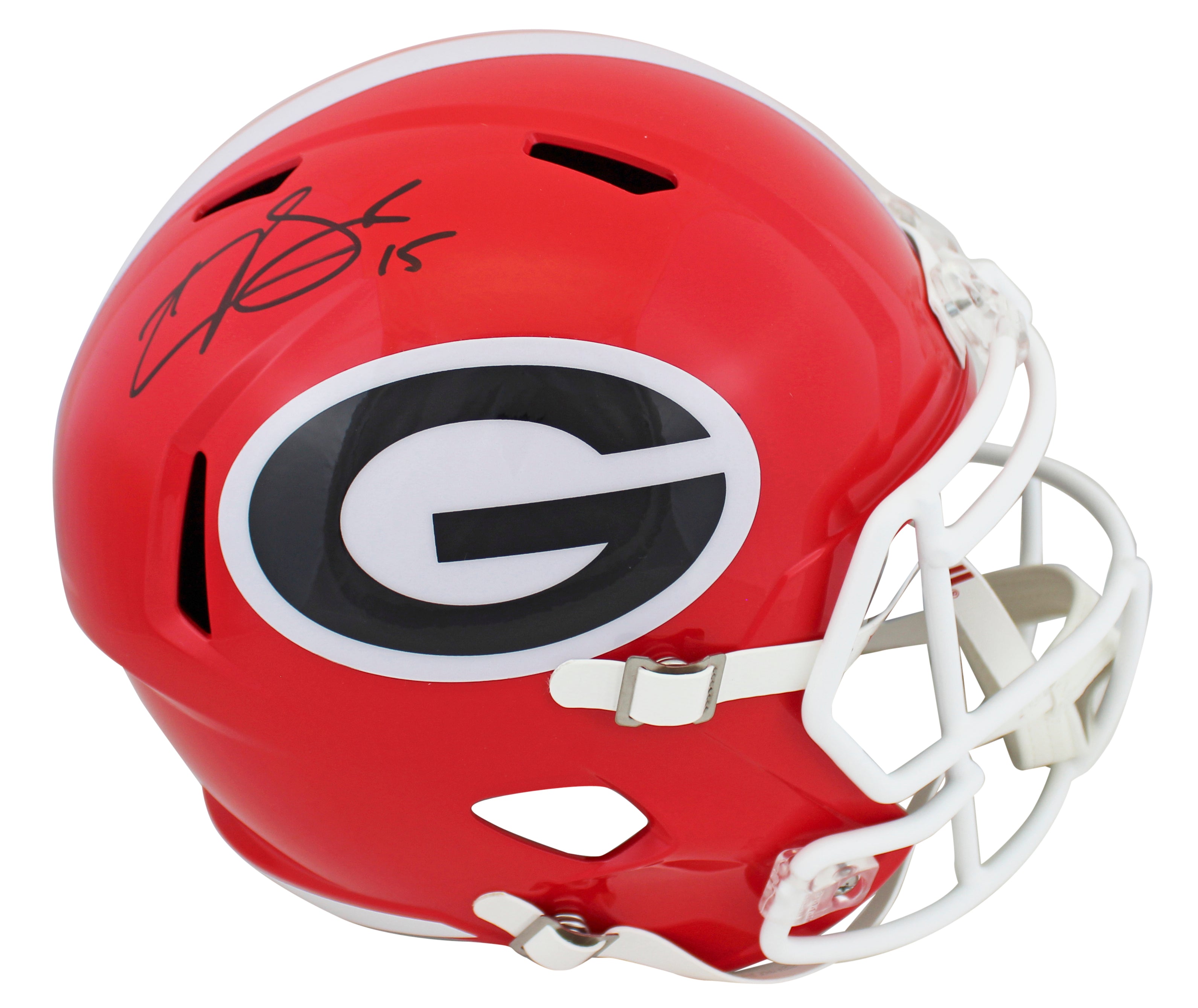 Georgia Carson Beck Authentic Signed Full Size Speed Rep Helmet BAS Witnessed