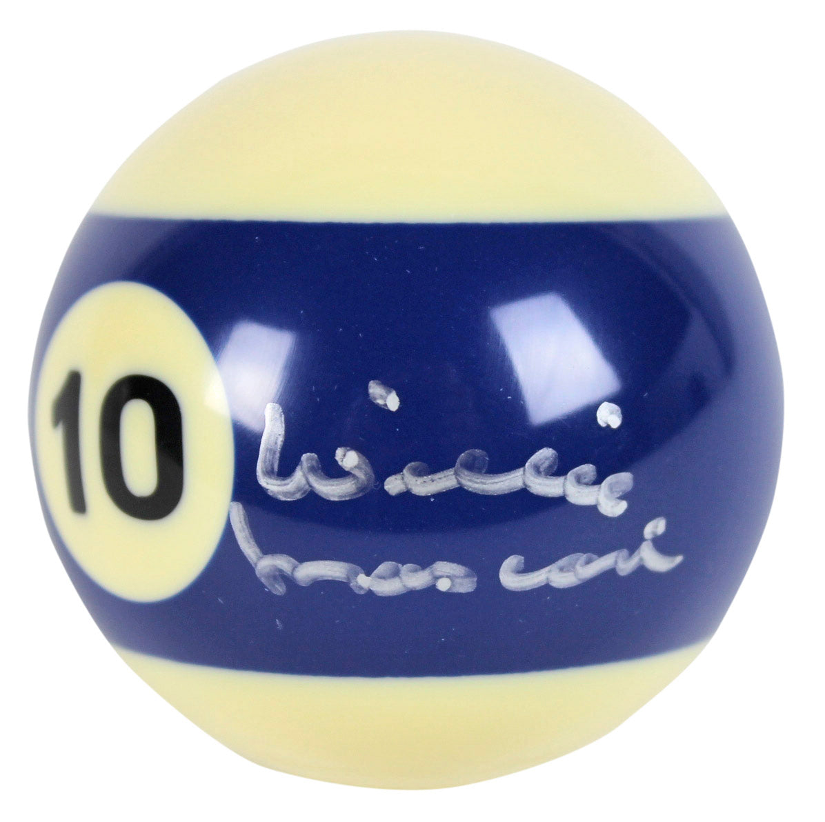 Willie Mosconi Authentic Signed #10 Billiards Pool Ball PSA/DNA #Y43993