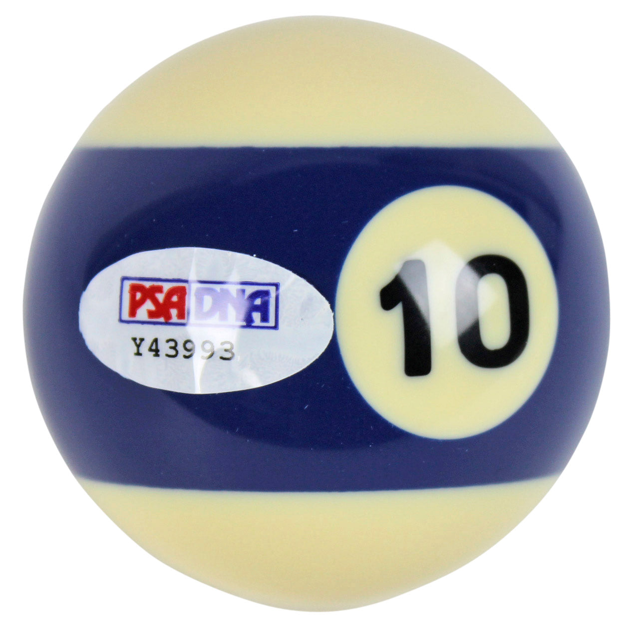 Willie Mosconi Authentic Signed #10 Billiards Pool Ball PSA/DNA #Y43993
