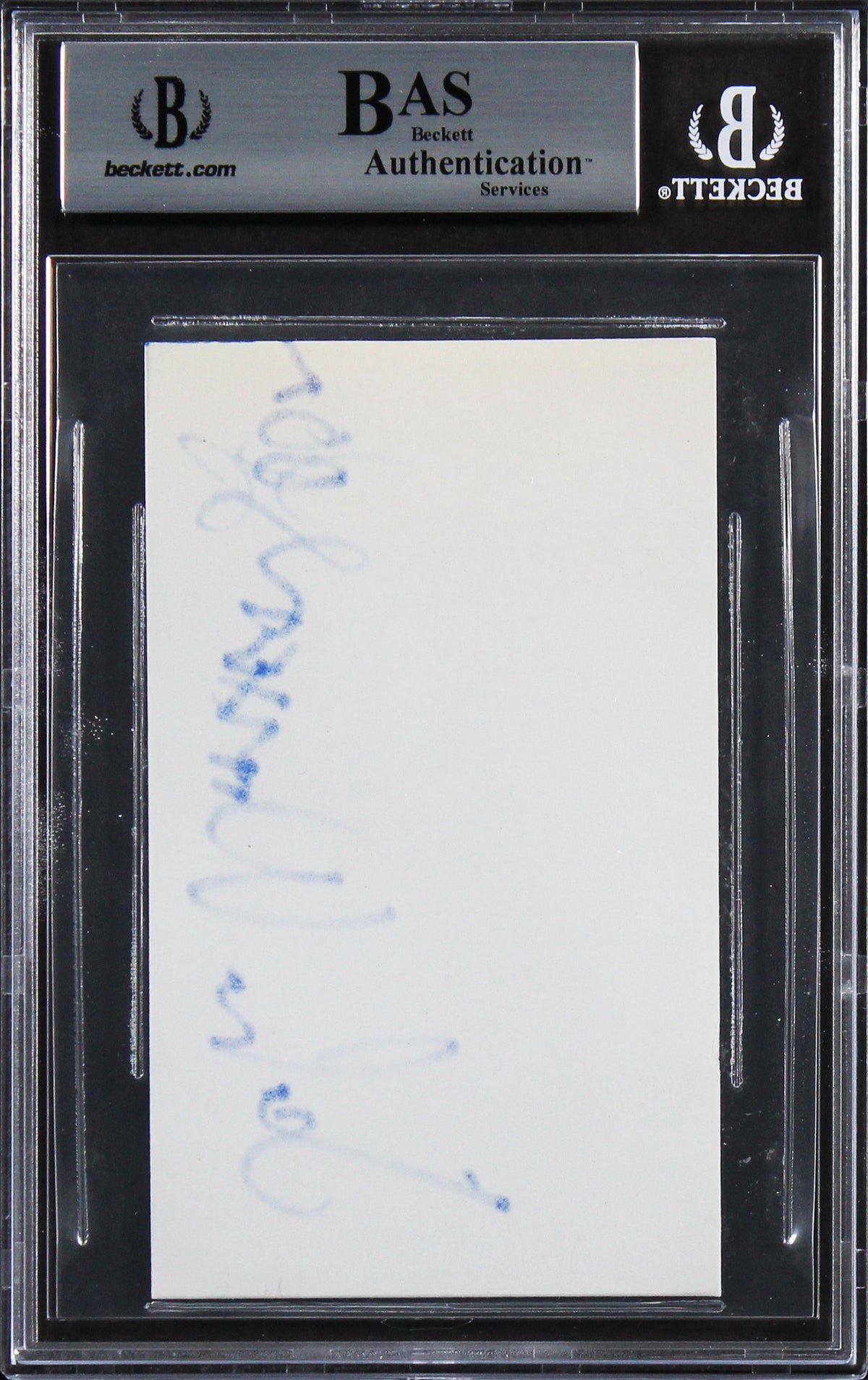 John Witherspoon Friday Authentic Signed 3x5 Index Card Autographed BAS Slabbed
