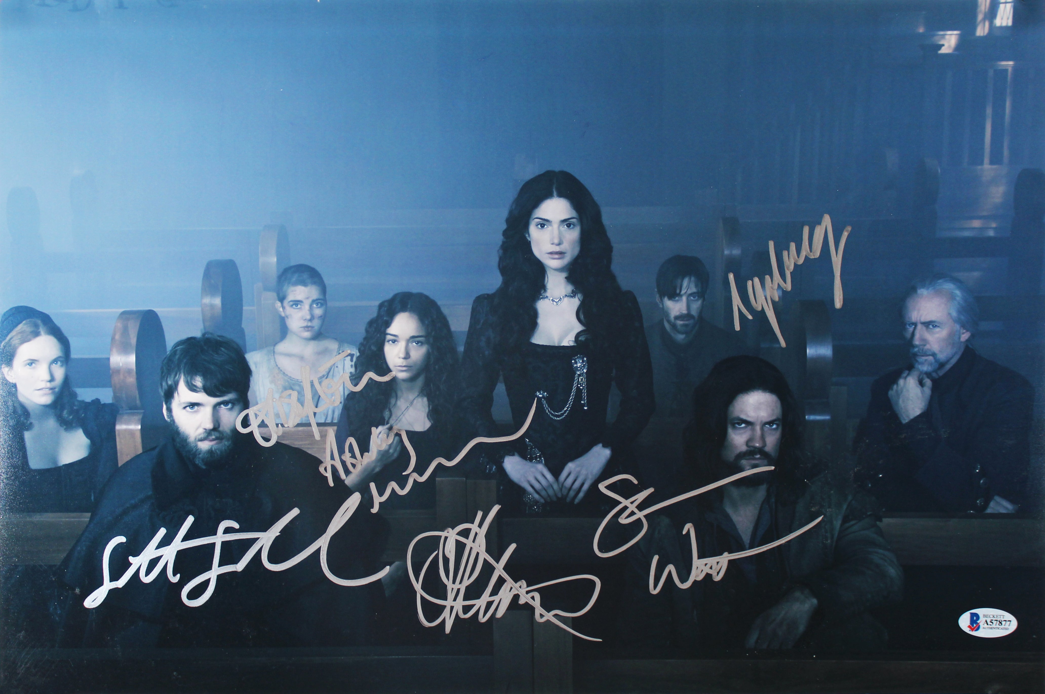 Salem (6) Gabel, West, Goldberg, Montgomery +2 Signed 12x18 Photo BAS #A57877