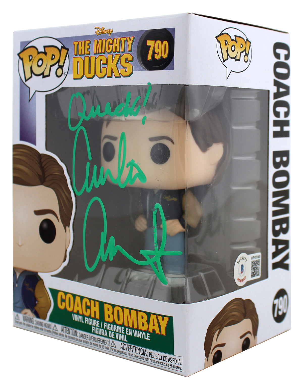 Emilio Estevez The Mighty Ducks Signed #790 Funko Pop Vinyl Figure BAS #WP45140