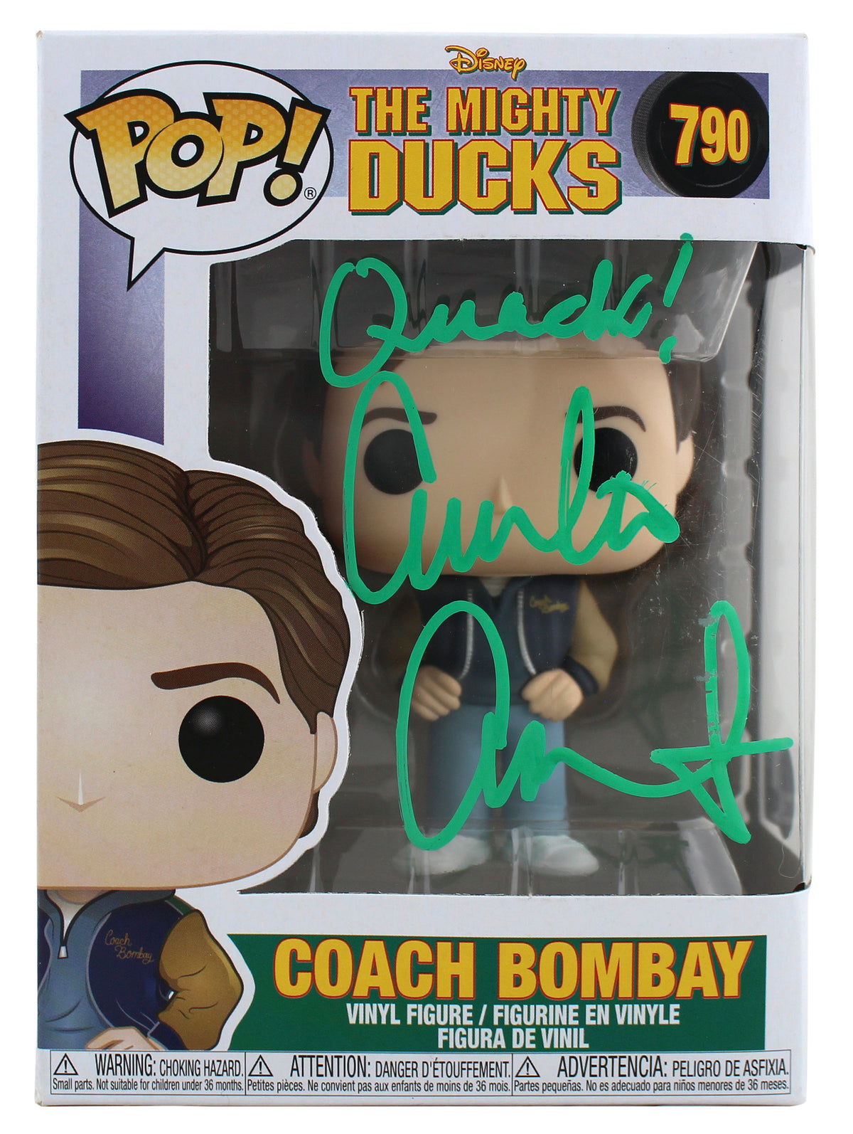Emilio Estevez The Mighty Ducks Signed #790 Funko Pop Vinyl Figure BAS #WP45140
