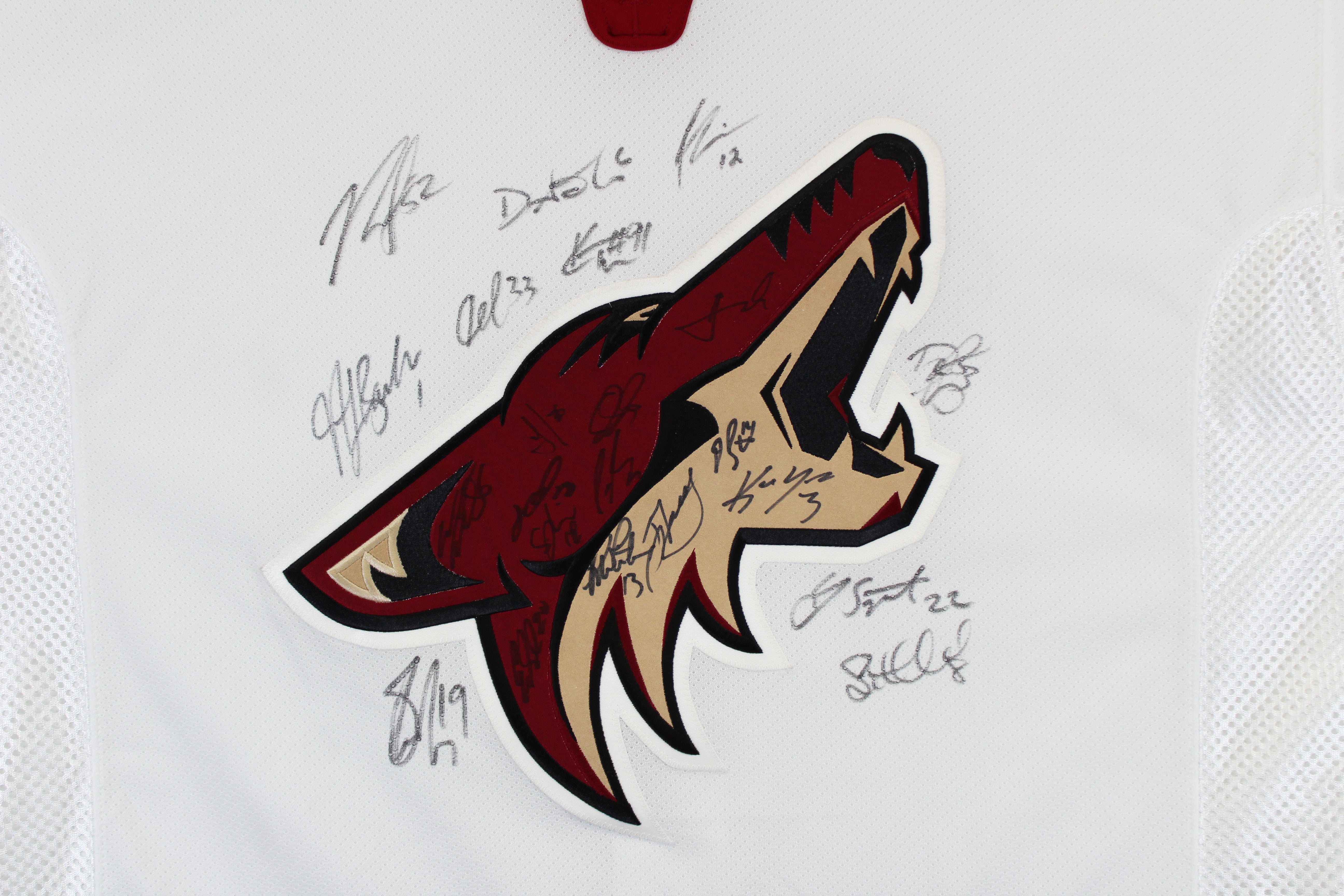 2010-11 Coyotes (22) Doan, Yandle Signed White Reebok Jersey BAS #AD64020