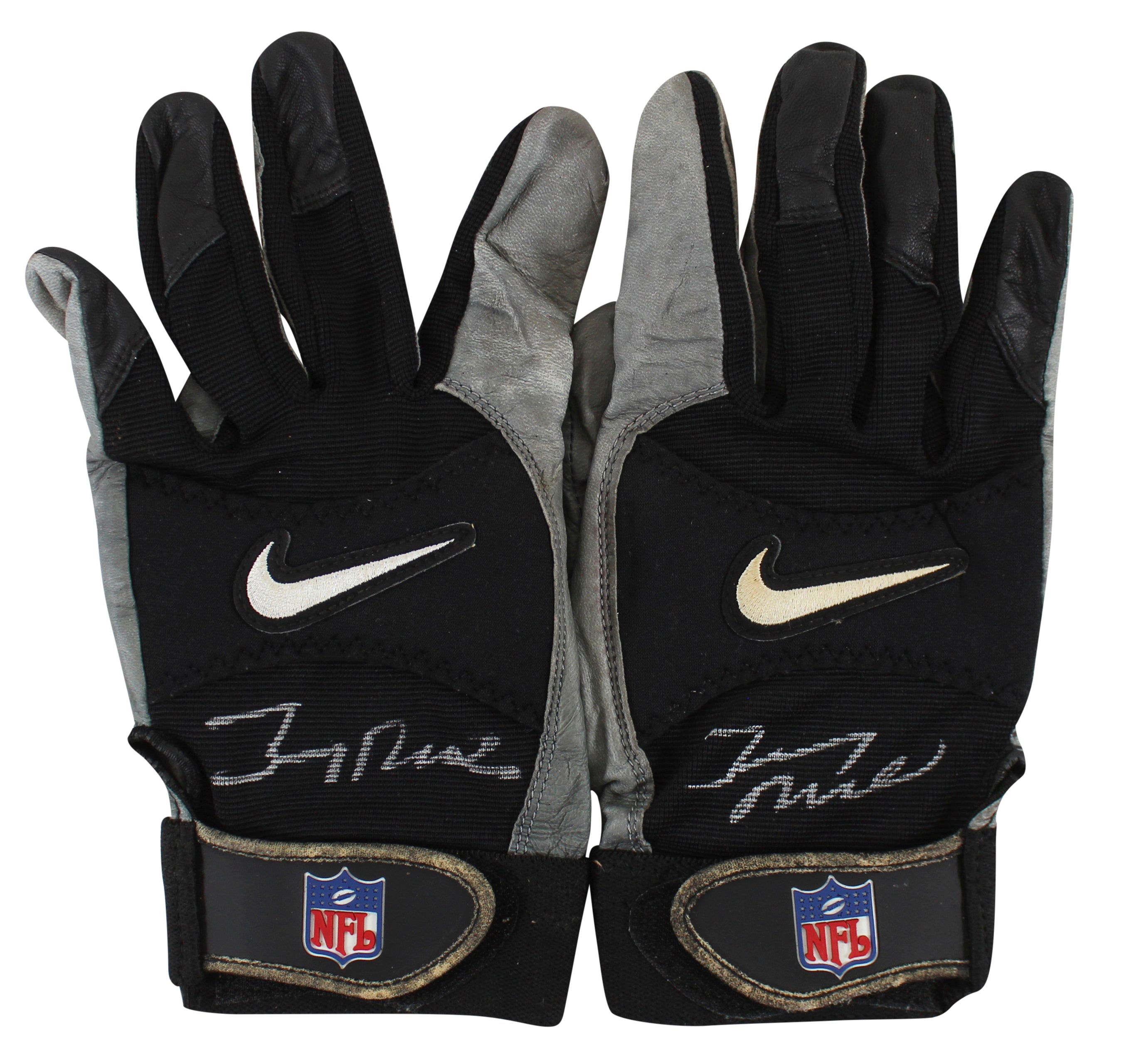 Raiders Jerry Rice "T.D. 191, 192, 193" Signed Game Used Nike Gloves Fanatics