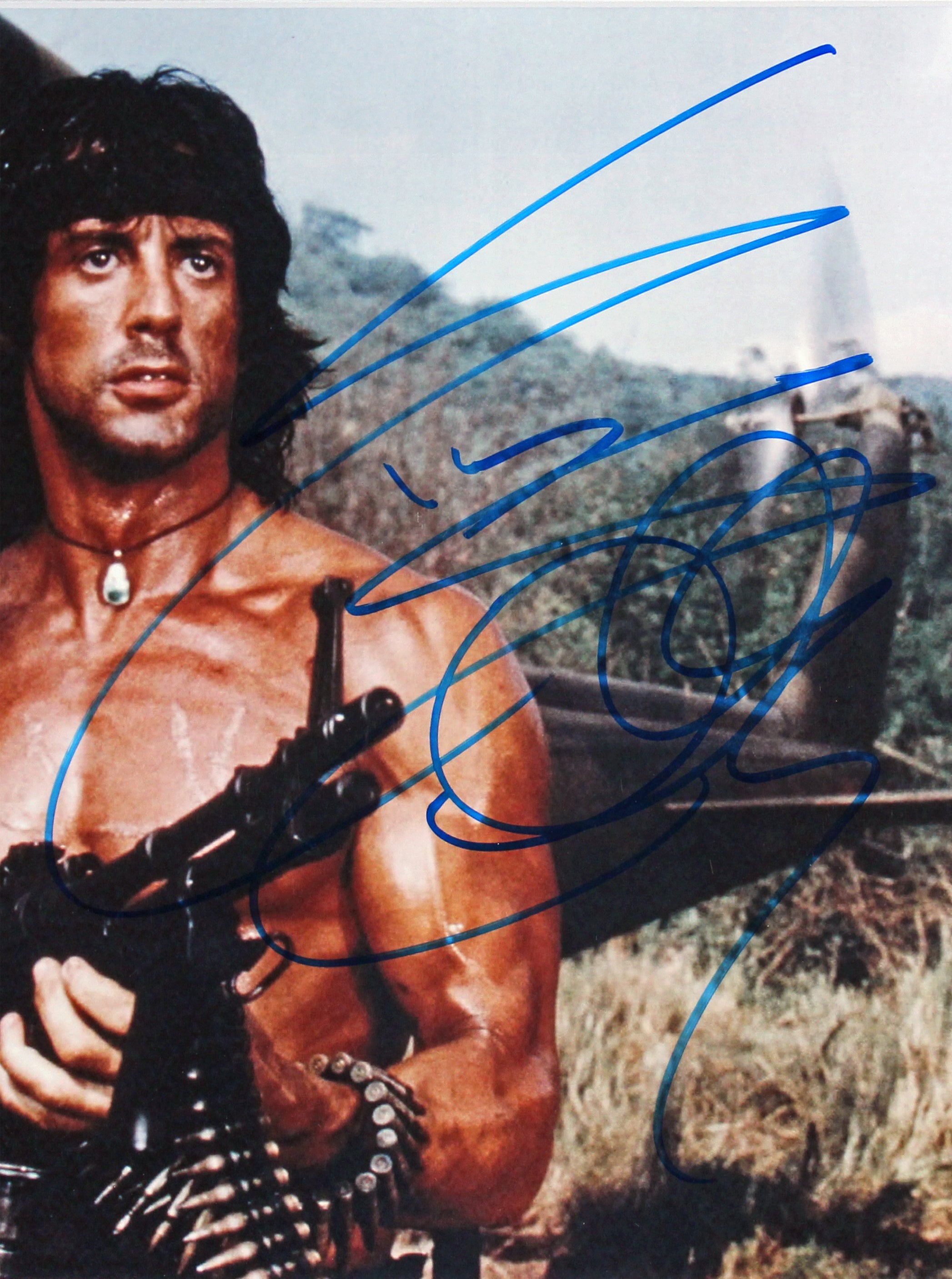 Rambo Sylvester Stallone Authentic Signed 11x14 Framed Photo PSA/DNA #U51795