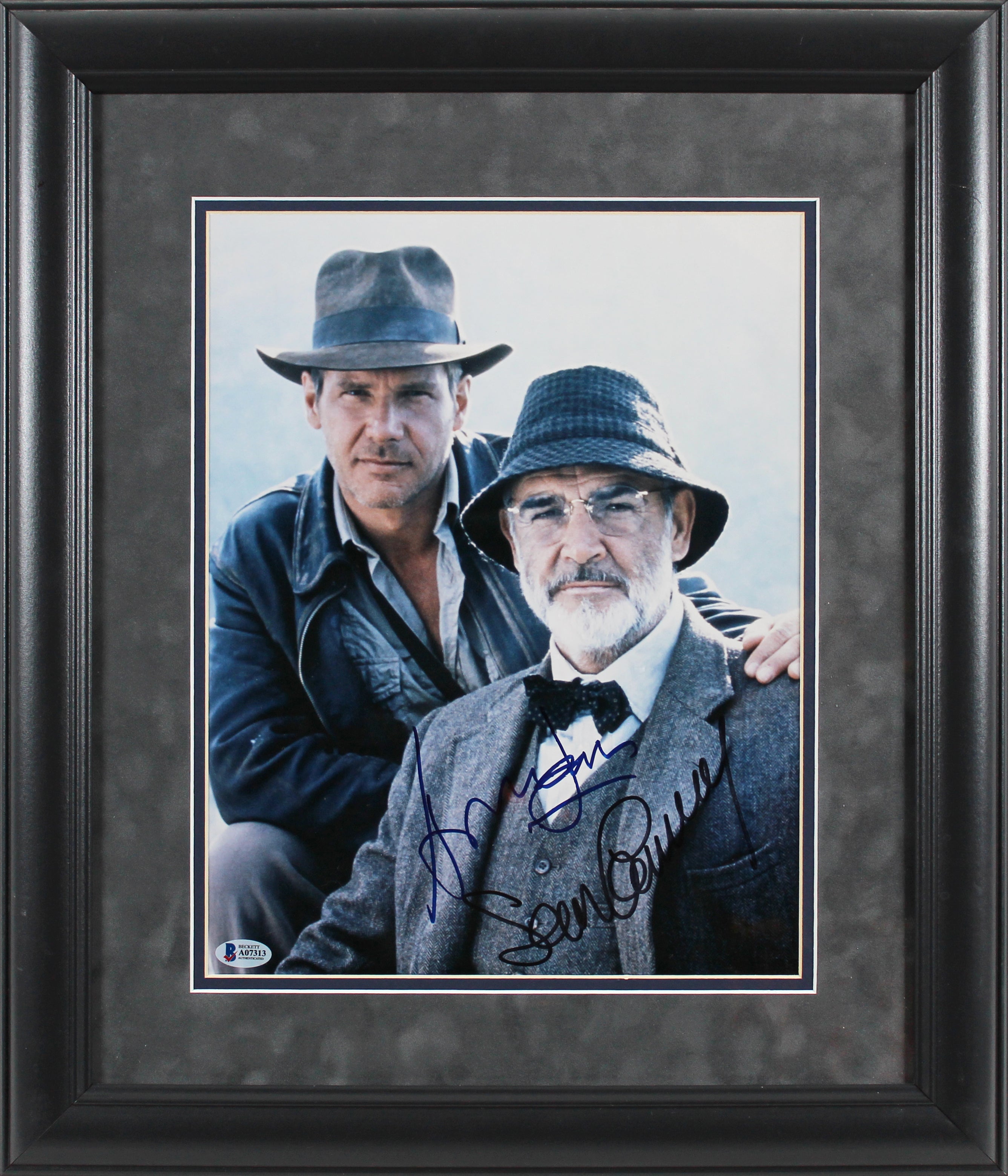 Harrison Ford & Sean Connery Indiana Jones Signed 11x14 Framed Photo BAS #A07313