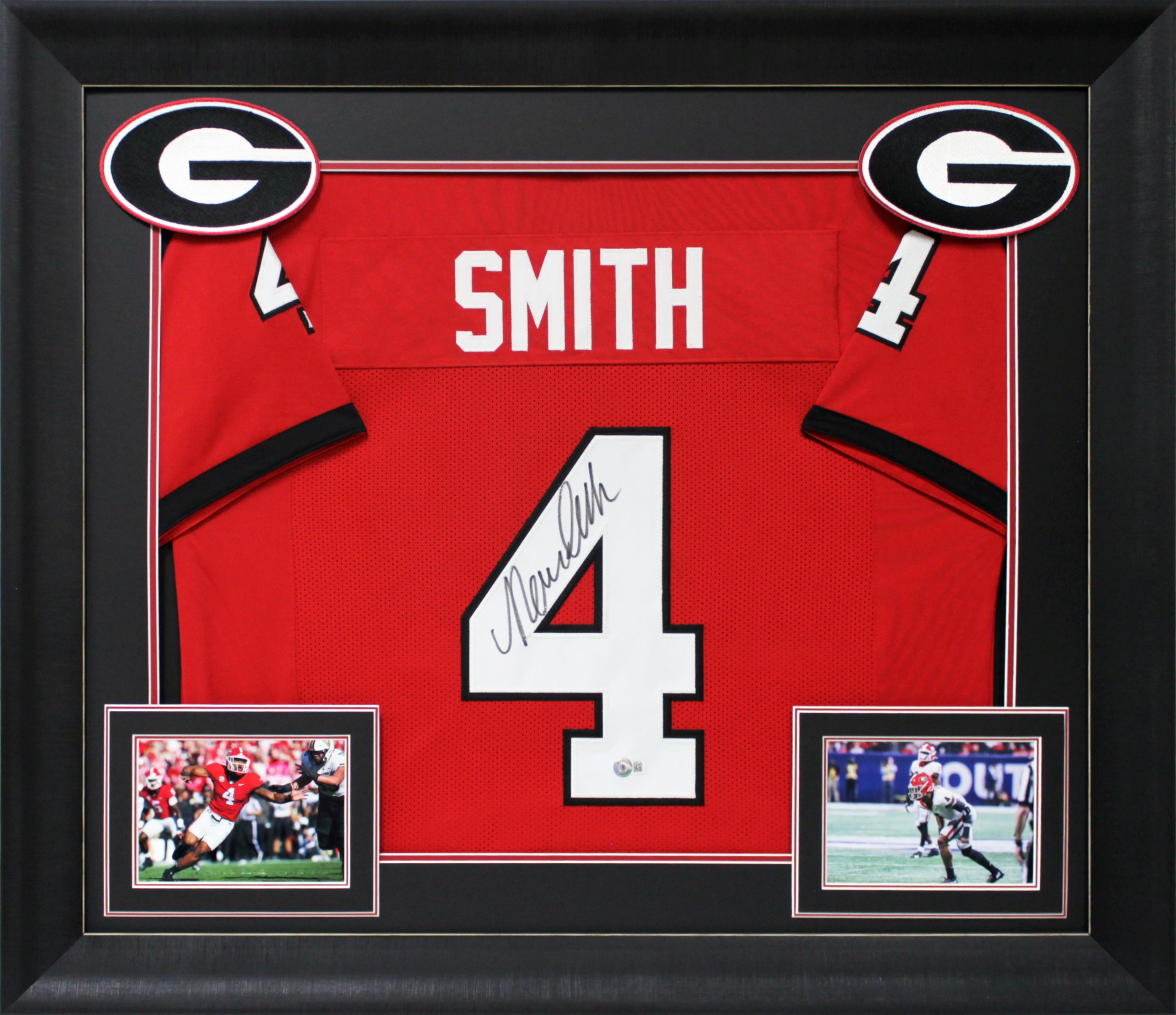 Georgia Nolan Smith Authentic Signed Red Pro Style Framed Jersey BAS Witnessed