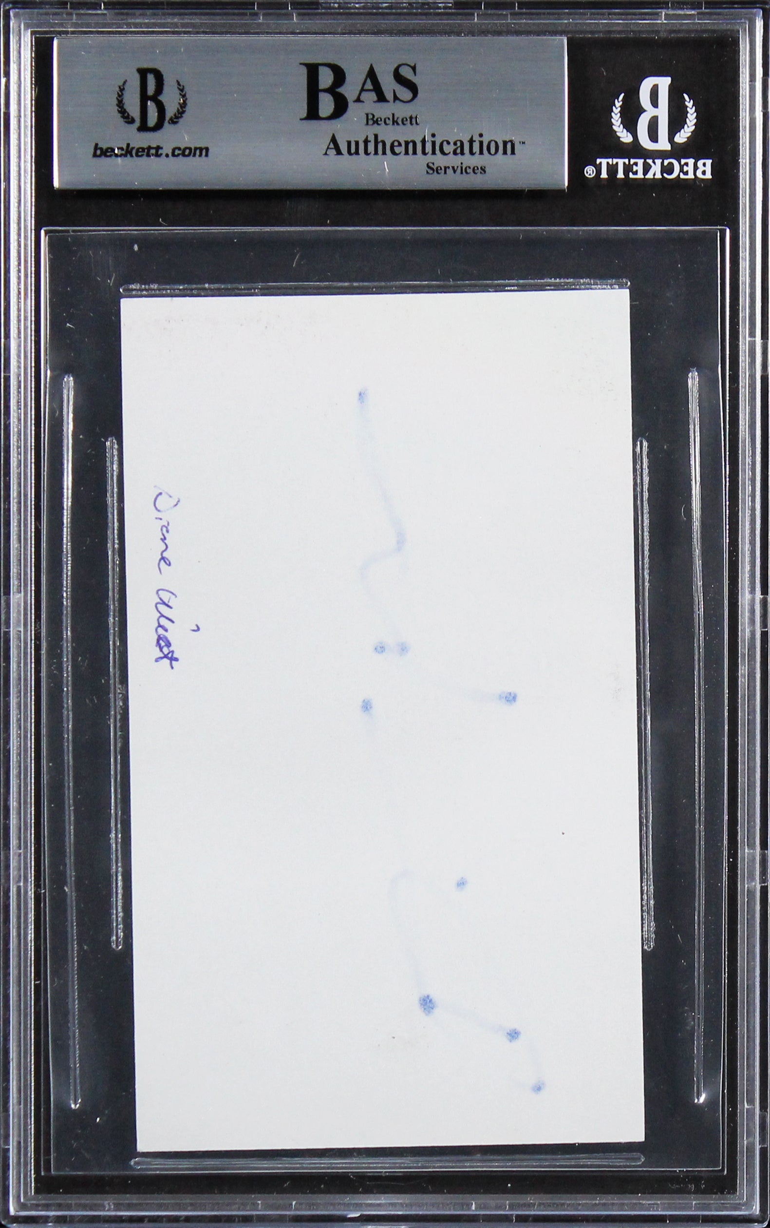 Dianne Wiest The Mayor of Kingstown Authentic Signed 3x5 Index Card BAS Slabbed
