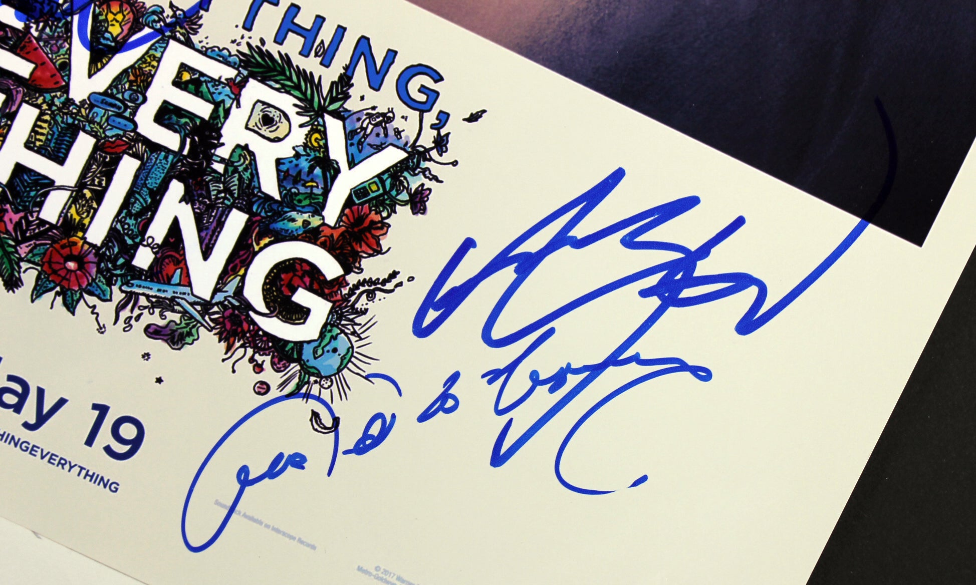 Everything, Everything (3) Stenberg, Reguera & Hickson Signed 12x18 Poster BAS