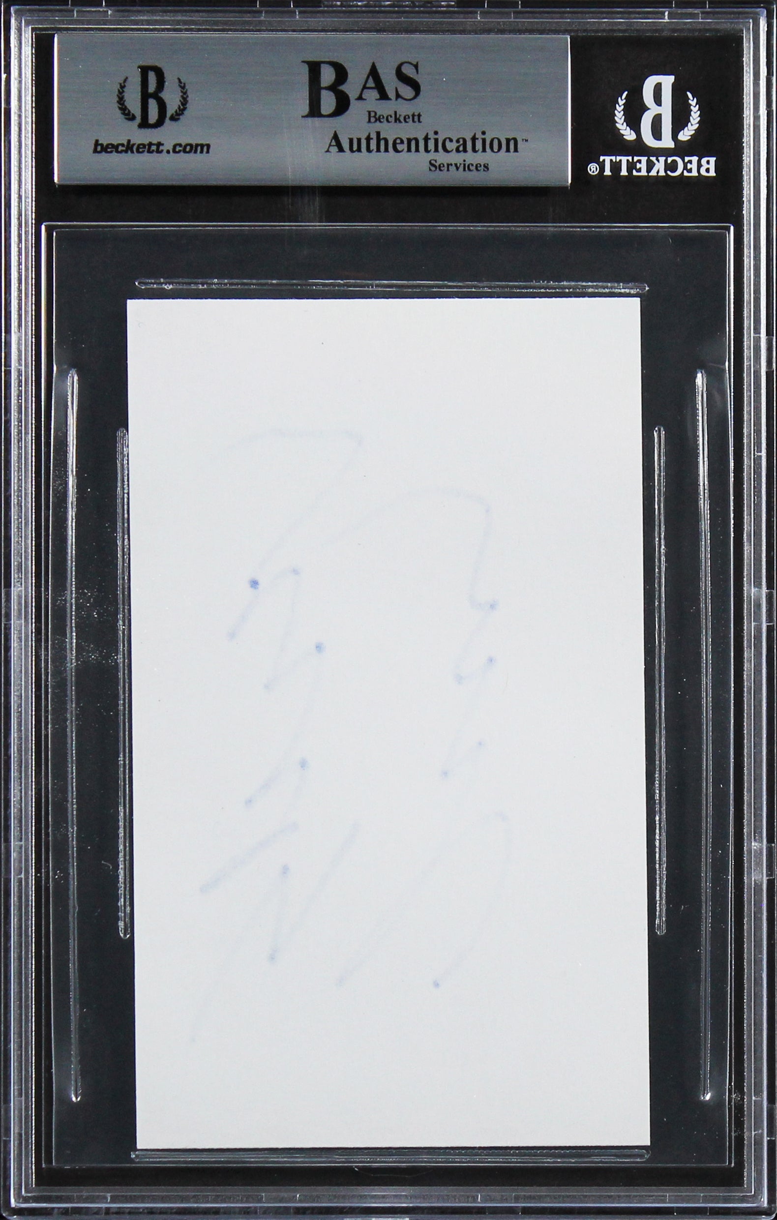Jerry Springer The Jerry Springer Show Signed 3x5 Index Card BAS Slabbed 2