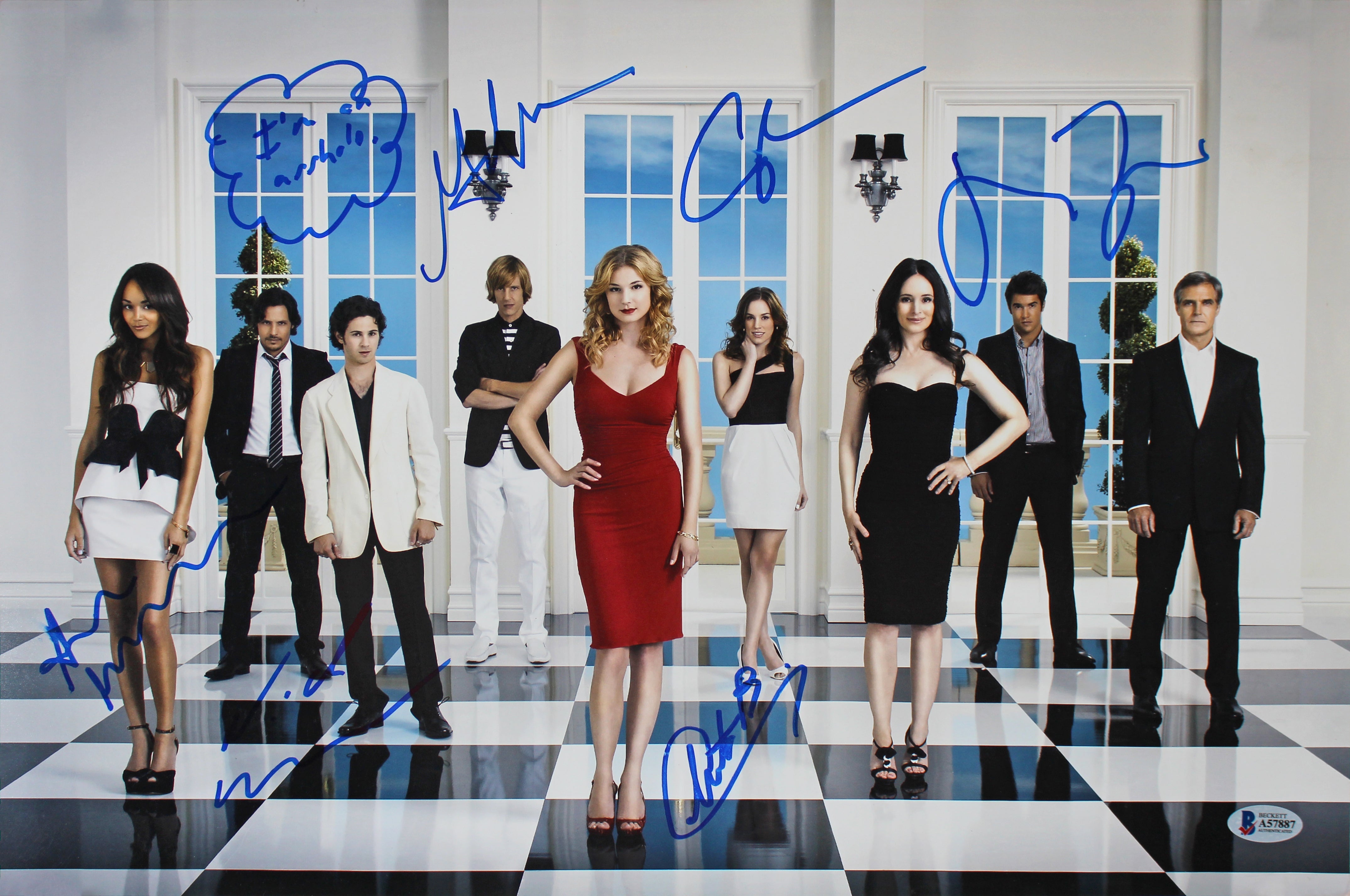 Revenge (6) Allen, Madekwe, Bowman, Paolo, Wechsler, Mann Signed 12x18 Photo BAS