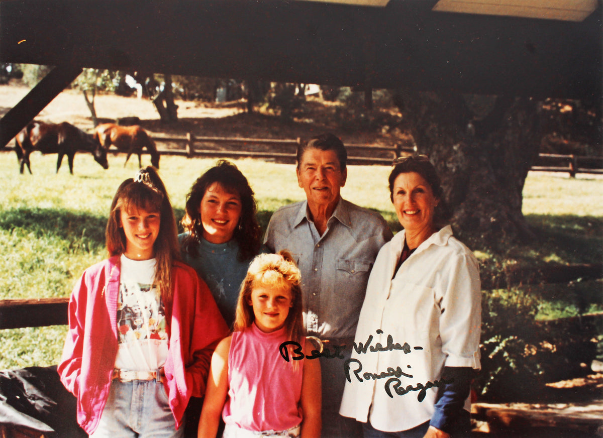 Ronald Reagan "Best Wishes" Authentic Signed 8x10 Photo Autographed BAS #Z86594