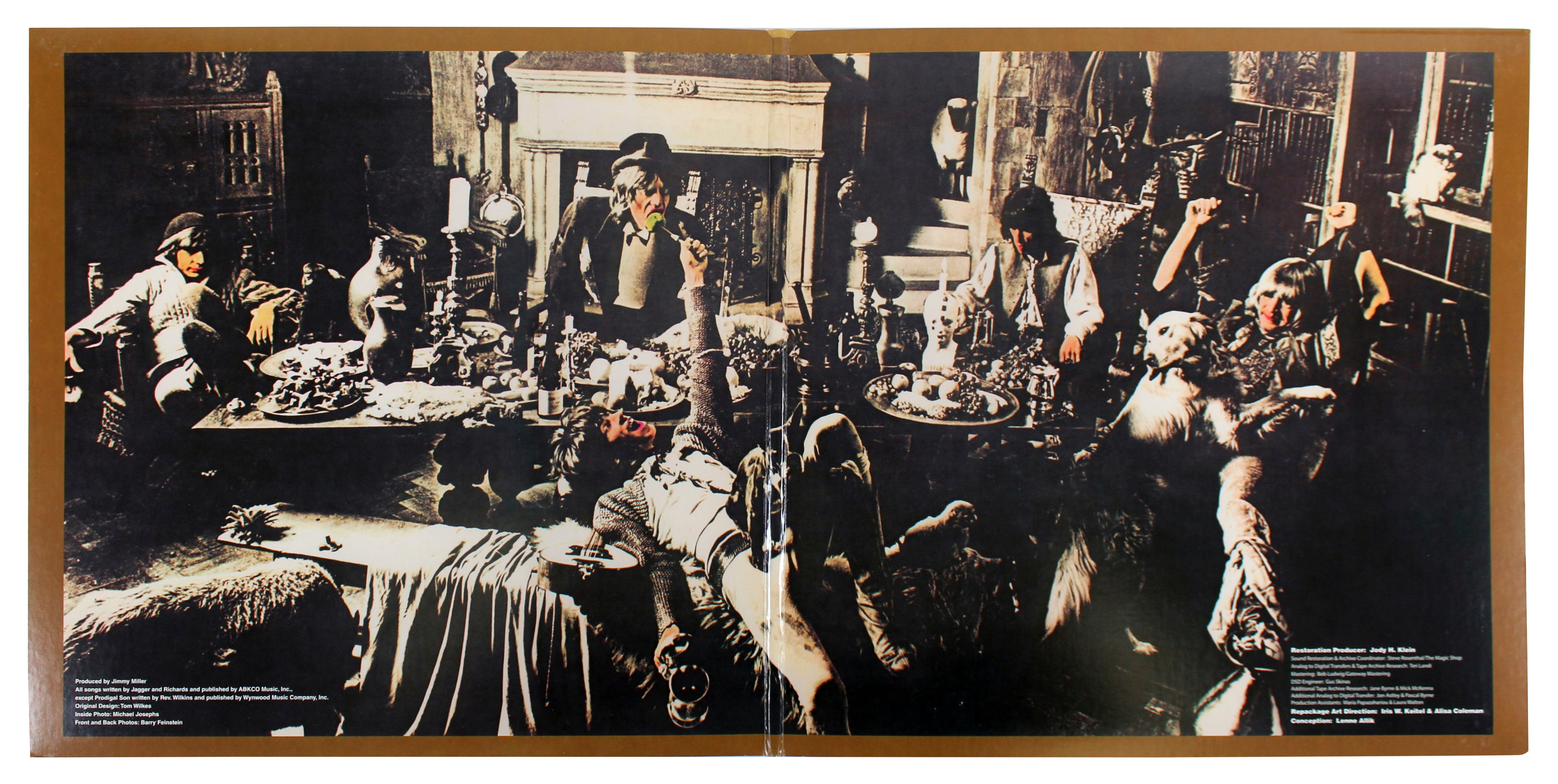 Keith Richards Rolling Stones Signed Beggar's Banquet Album Cover BAS #AA03708