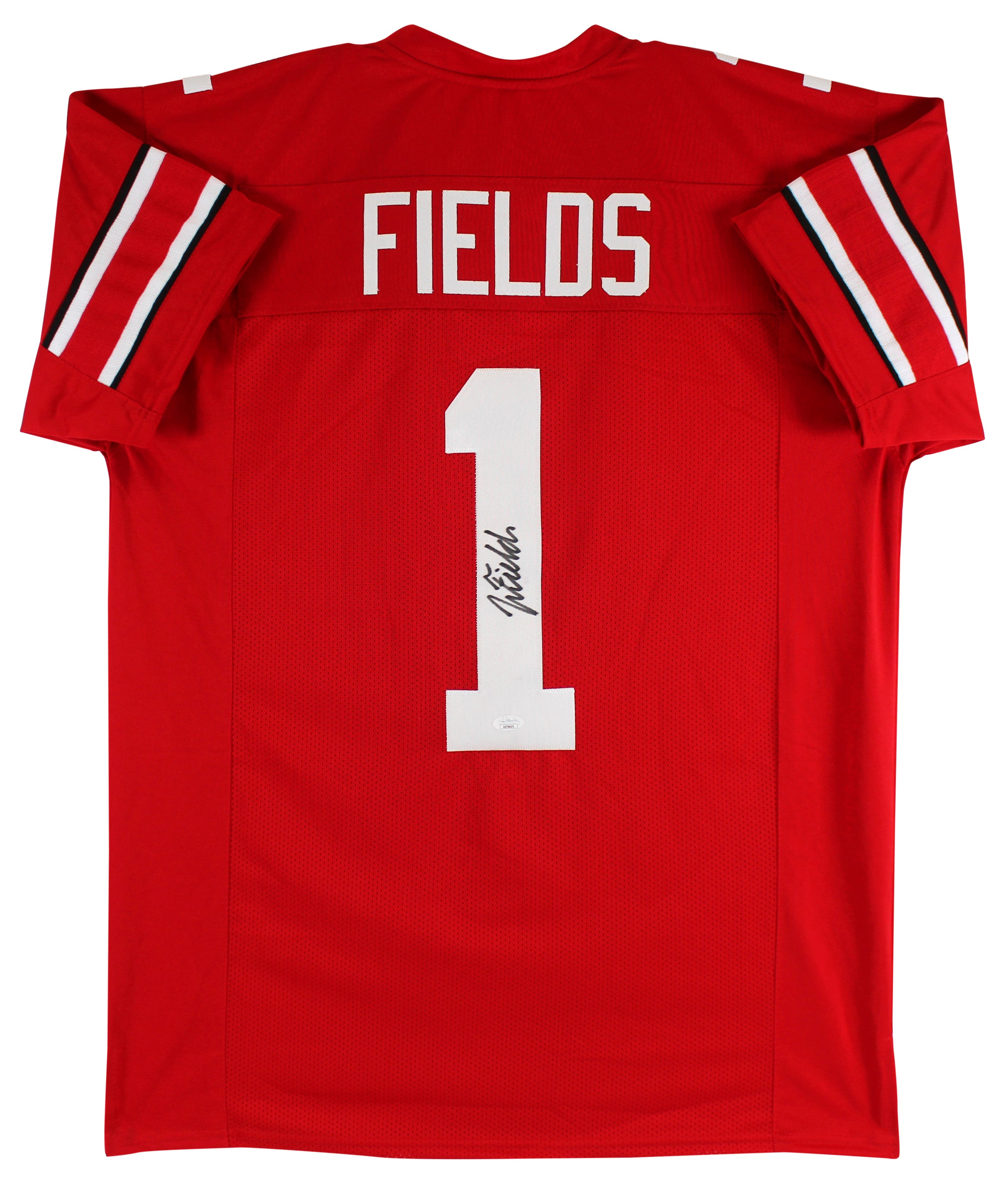 Ohio State Justin Fields Authentic Signed Red Pro Style Jersey Autographed JSA