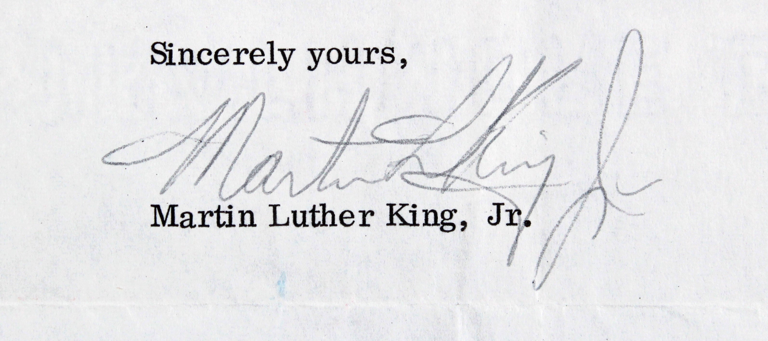 Martin Luther King Jr. Signed 8.5x11 1966 Letter On SCLC Letterhead BAS #AA03721