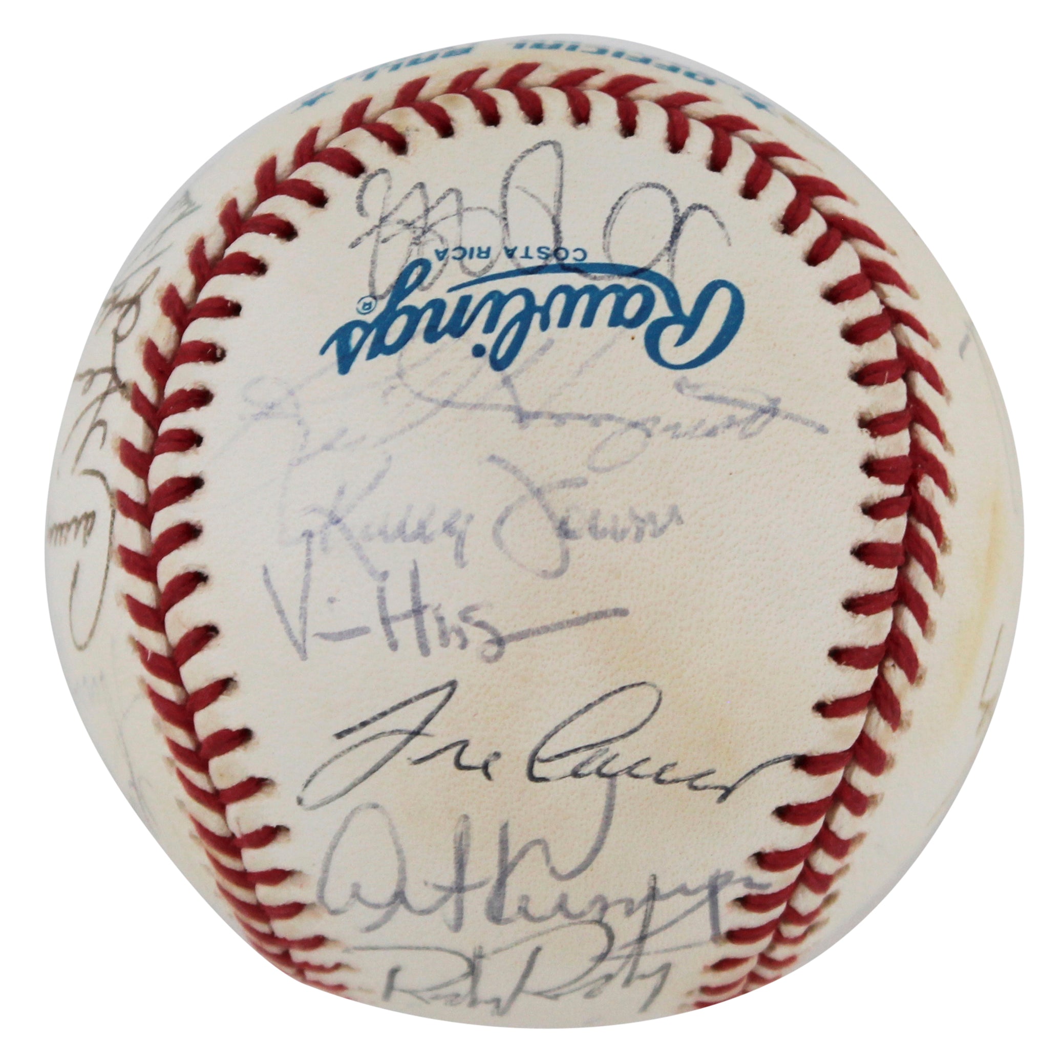 1992 Athletics (28) McGwire, La Russa, Canseco Signed Oal Baseball BAS #AD64012